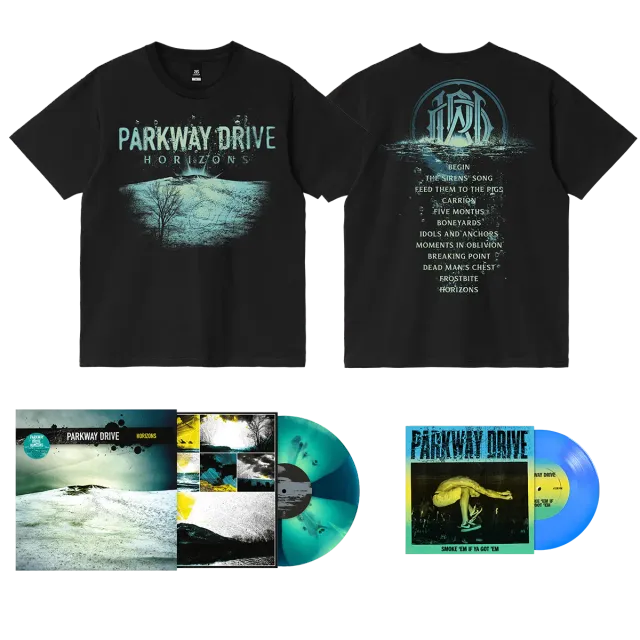 Parkway Drive Horizons Tracklist Bundle T-Shirt + LP + 7''
