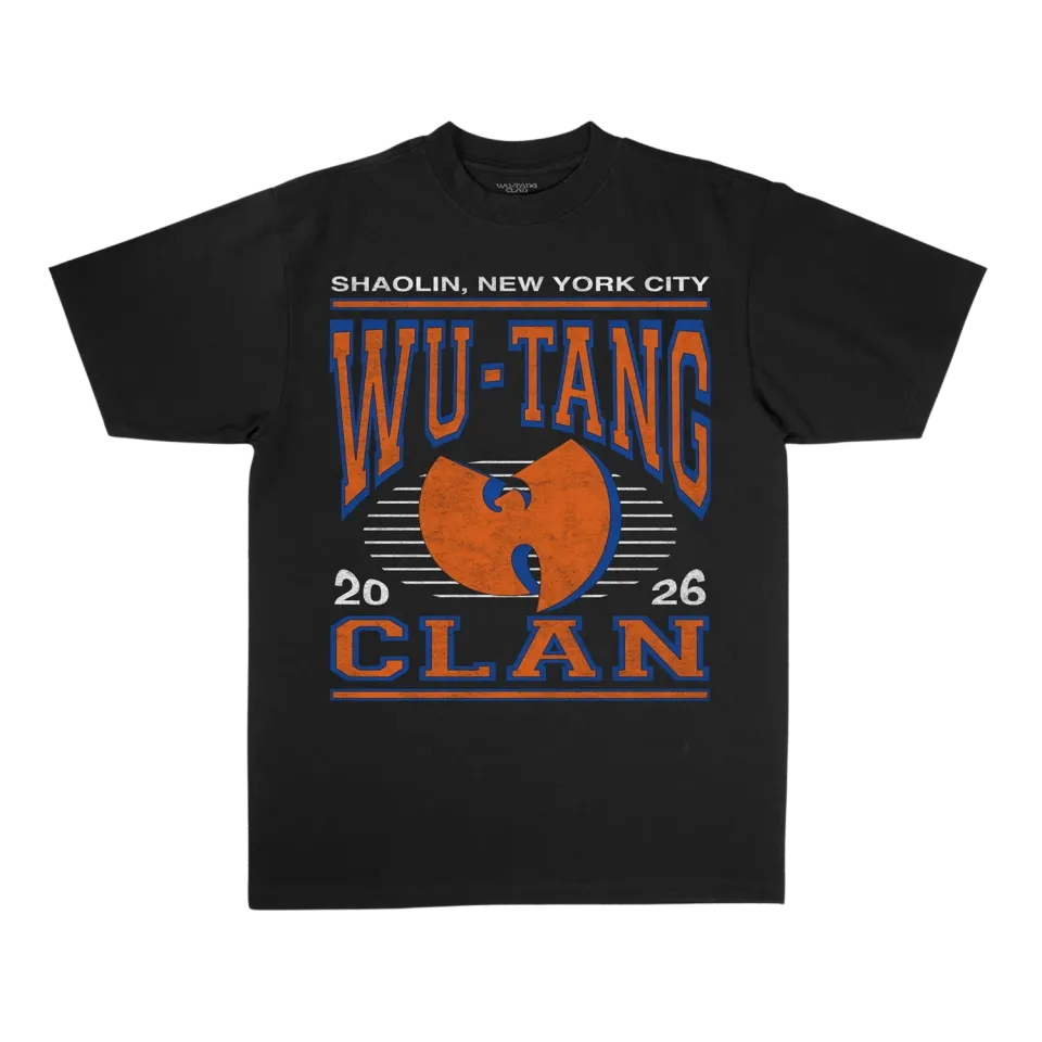 Wu-Tang NYC Takeover Tee T-Shirt Blau Orange Cropped