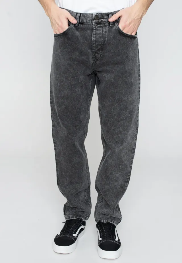 Impericon Newel Worn Washed Black Jeans Loose Fit schwarz