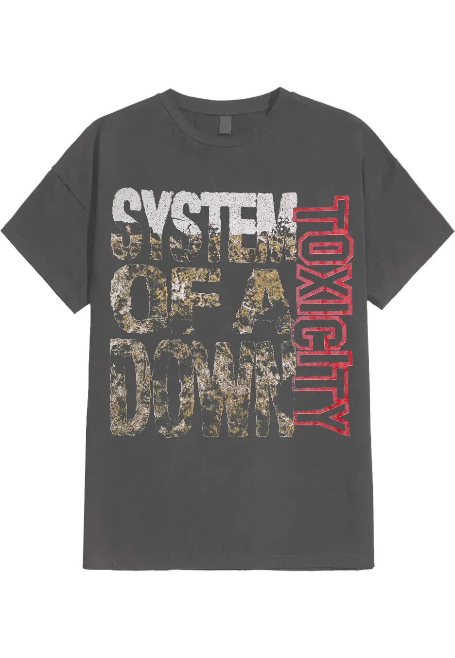 Impericon Toxicity Stack Charcoal T-Shirt Unisex Nu Metal