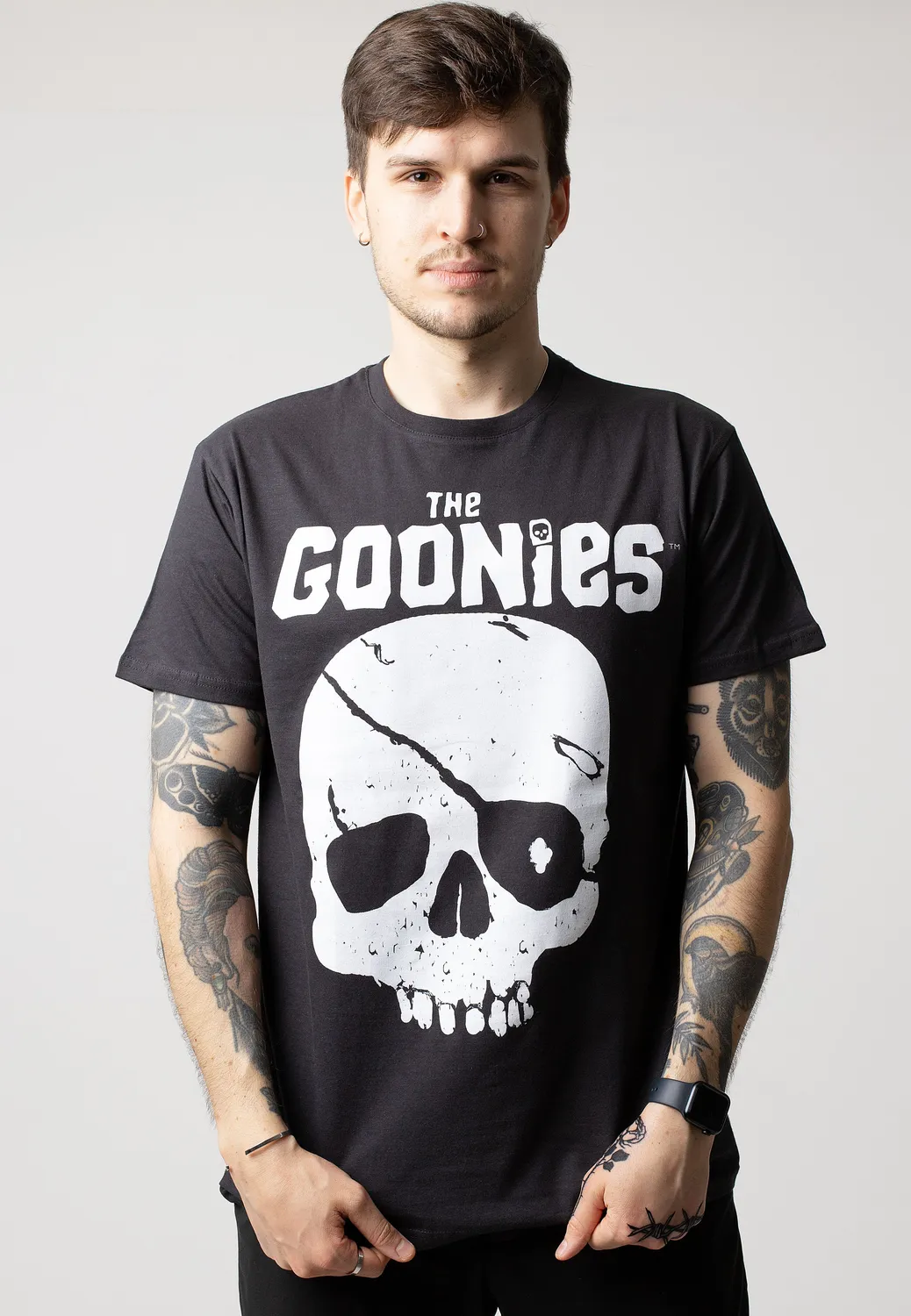 Impericon Skull & Logo T-Shirt schwarz kurzarm