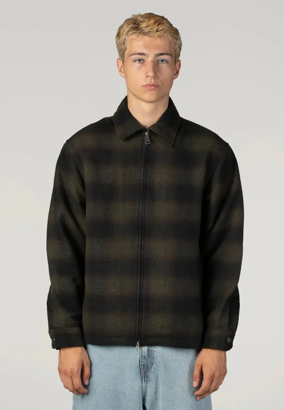 Alton Check Cypress Jacke grün Twill Herren