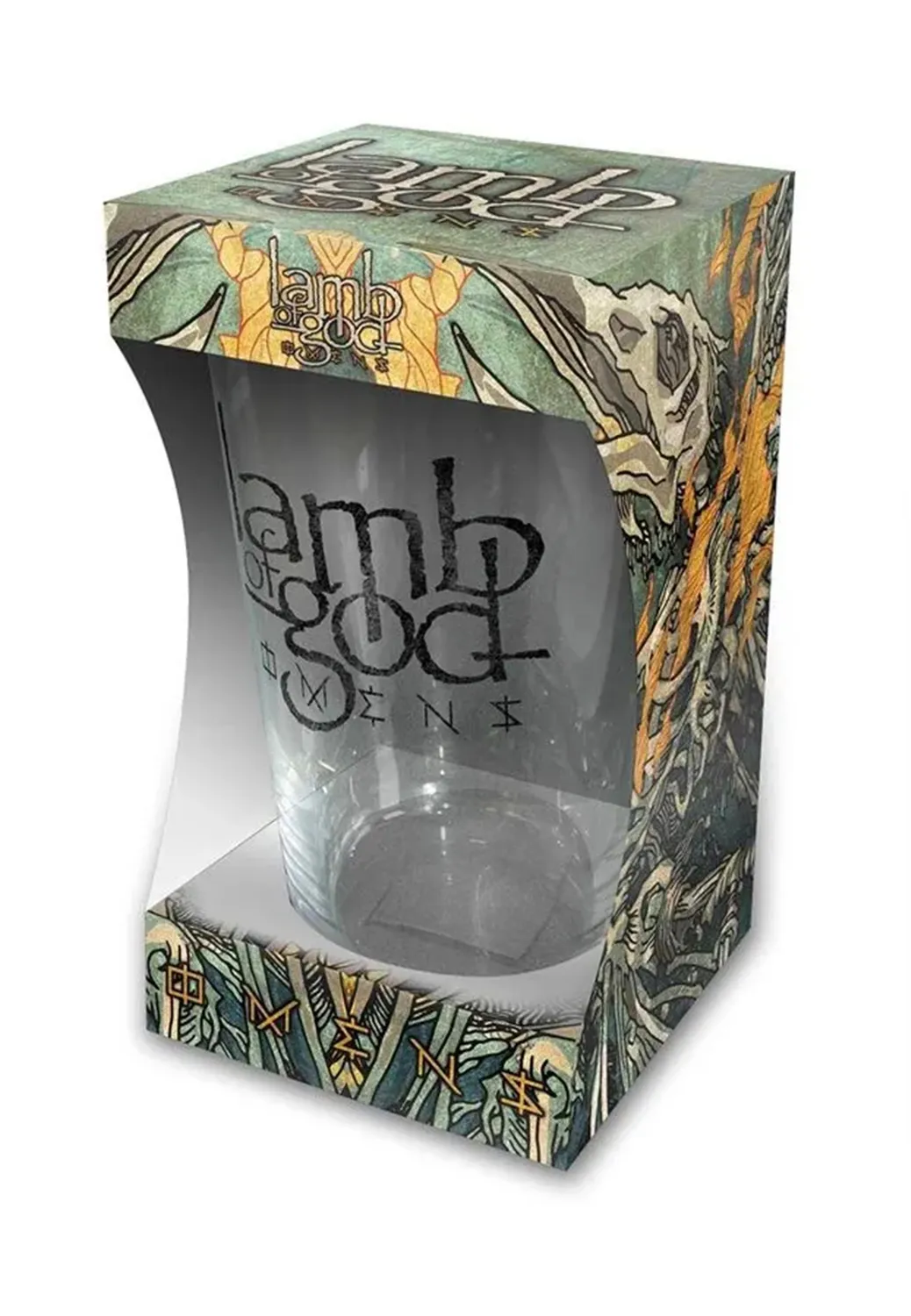 Lamb of God Omens Glas Thrash Metal Merch Onesize