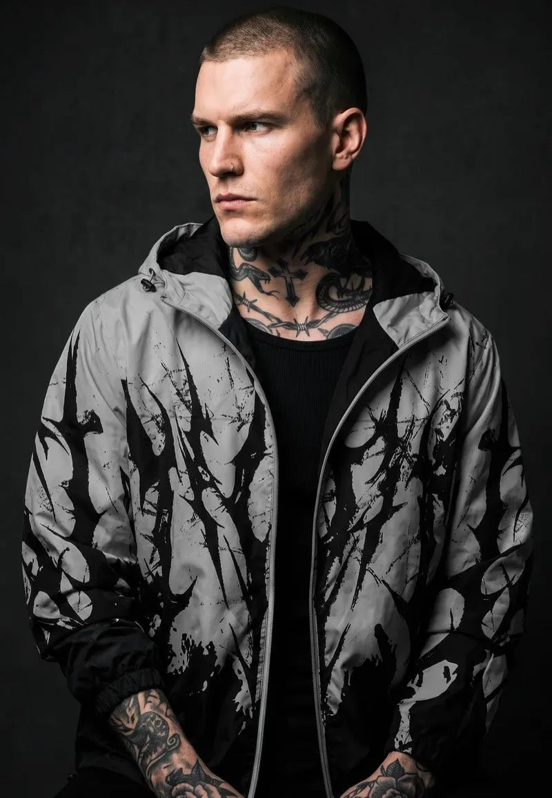 Impericon Chrome Scars 3M Reflective Windbreaker Black White