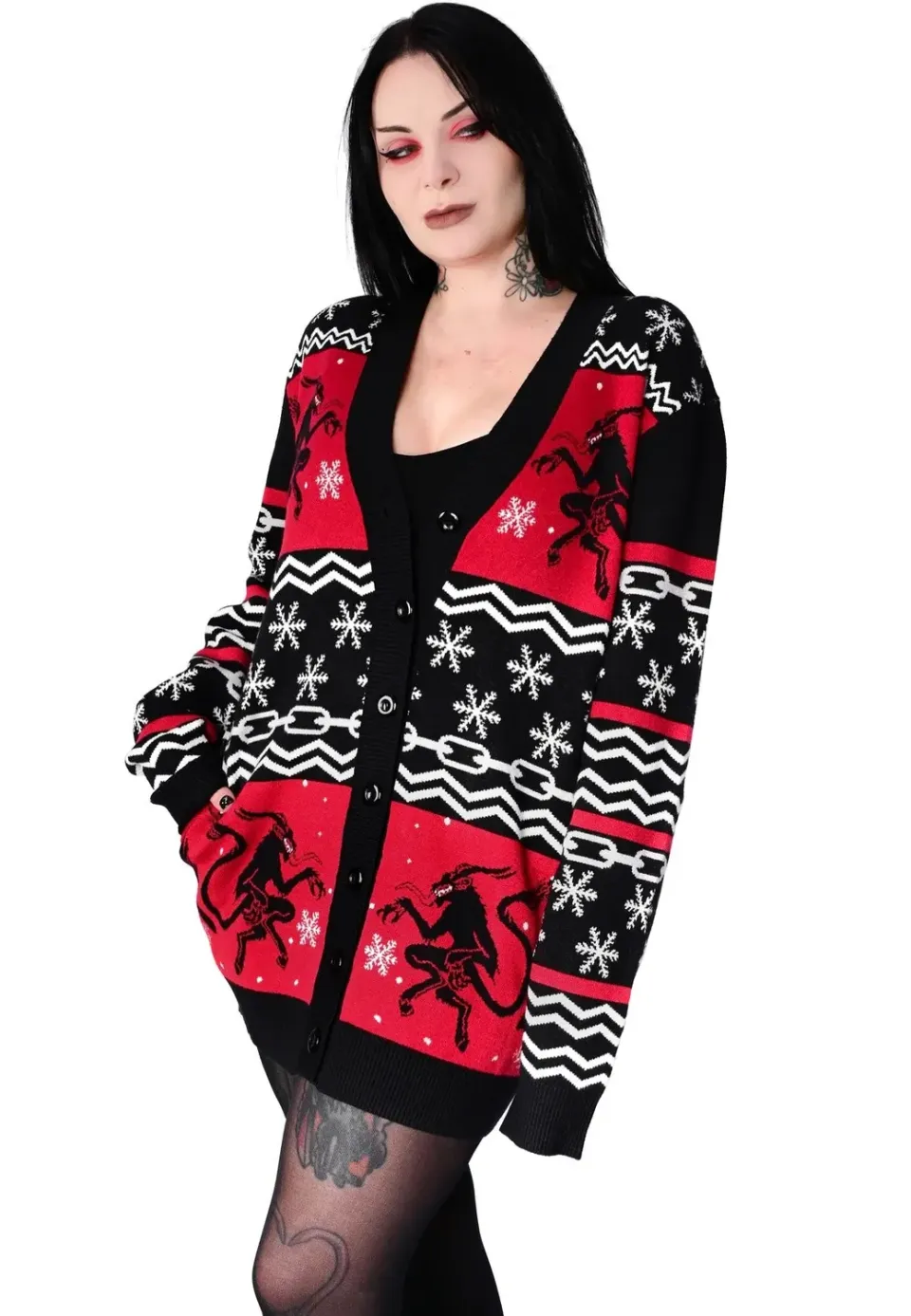 Impericon Krampus Cardigan Damen Bunt Exklusiv