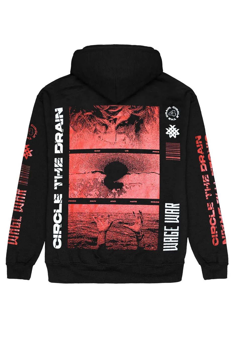 Impericon Circle The Drain Hoodie schwarz S-3XL Unisex