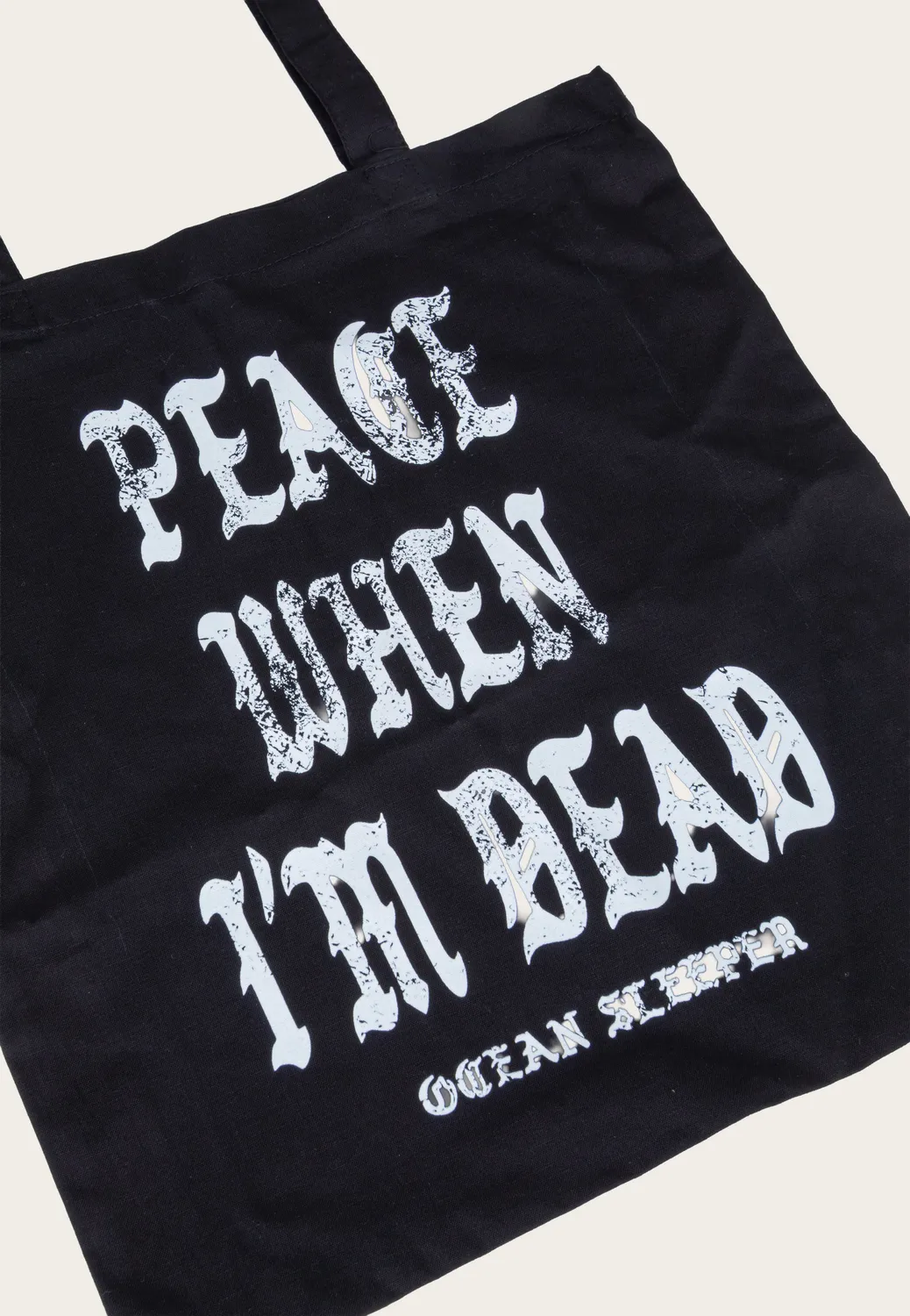 Impericon Peace When I'm Dead Totebag schwarz Baumwolle