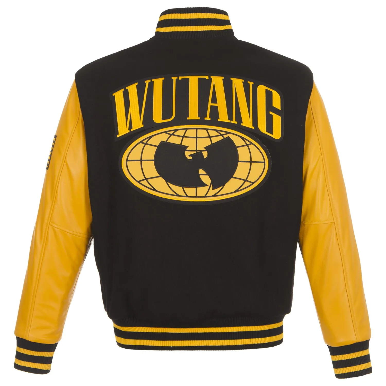 Wu-Tang Varsity Wu Globe Jacke Wolle Leder Gesteppt