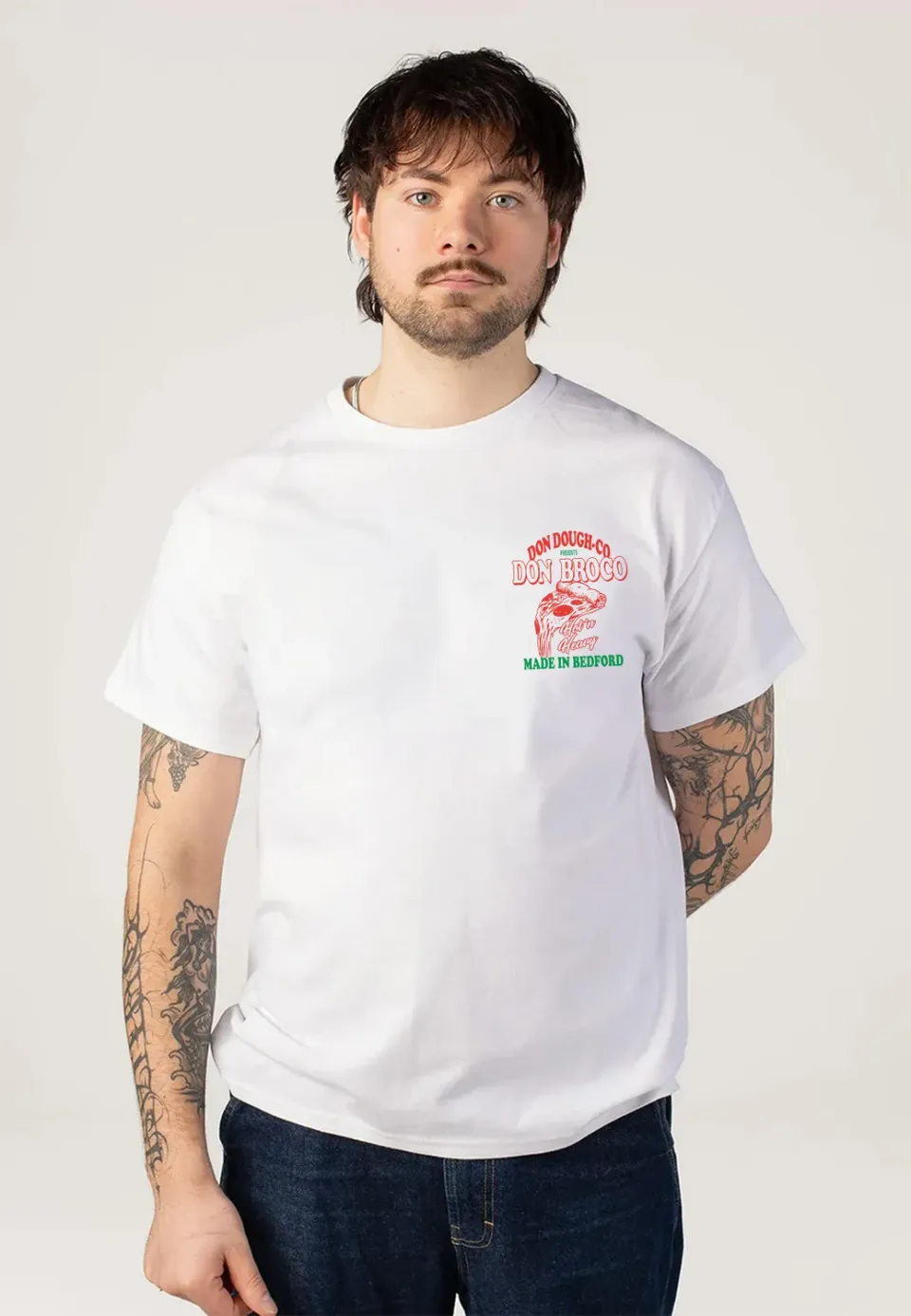 Impericon Don Dough White T-Shirt schwarz Jersey