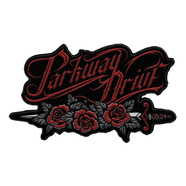 Parkway Drive Logo Dagger Patch zum Aufbügeln 13cm