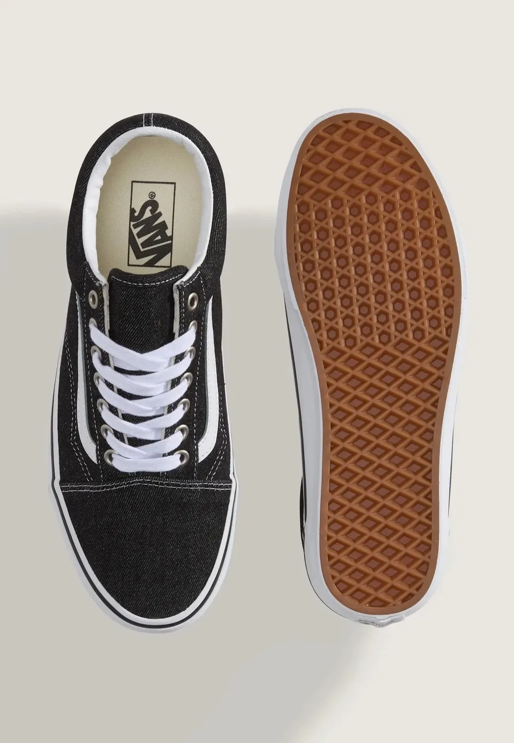 Impericon Old Skool Denim Black True White Schuhe Canvas