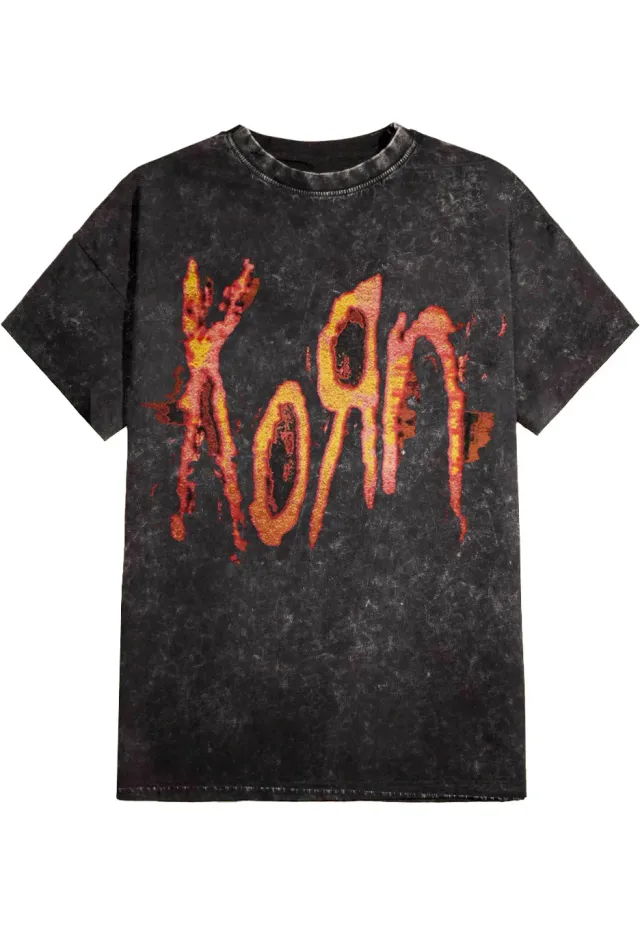 Impericon Logo Washed T-Shirt schwarz Unisex