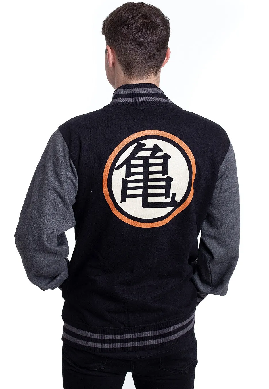 Impericon Kame Symbol Collegejacke Black/Dark Grey schwarz