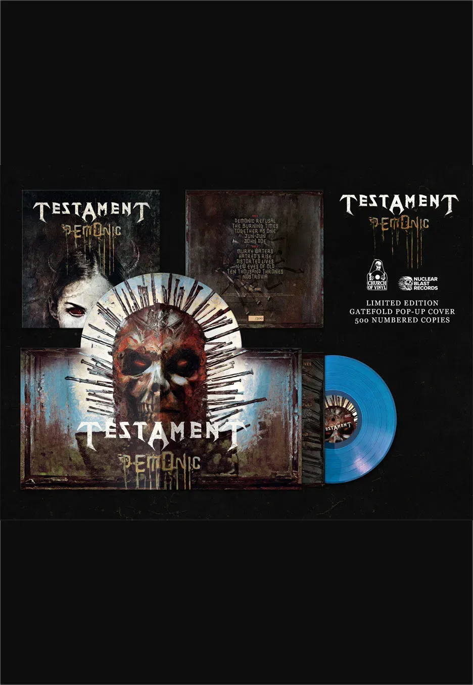 Impericon DEMONIC Ltd. Blue PopUp Vinyl Blau Limitiert
