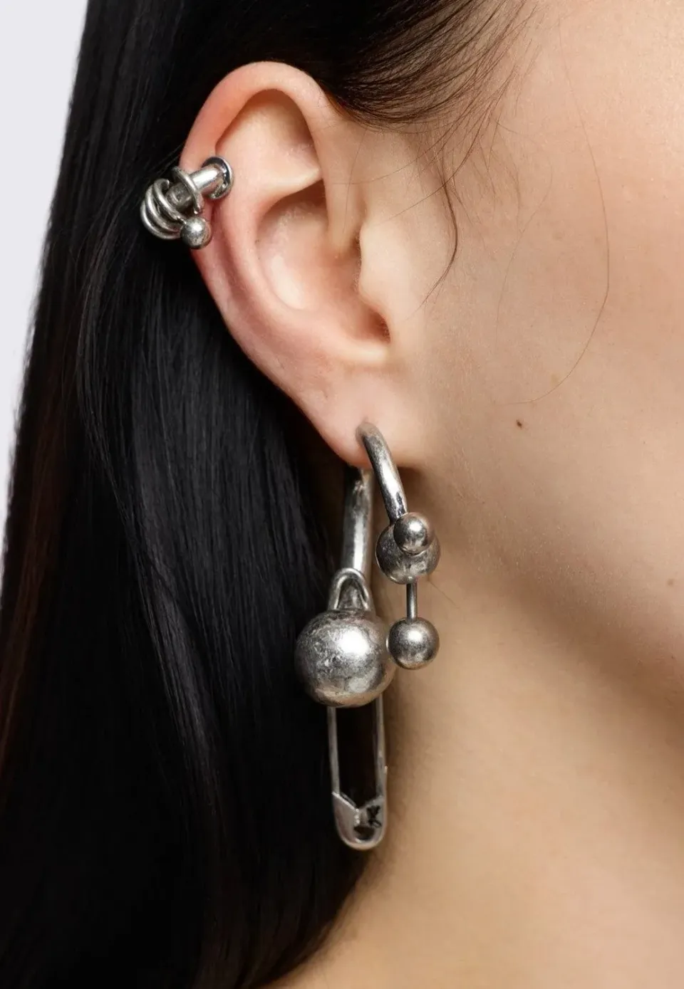 Impericon Trance Set Ohrringe silber Gothic