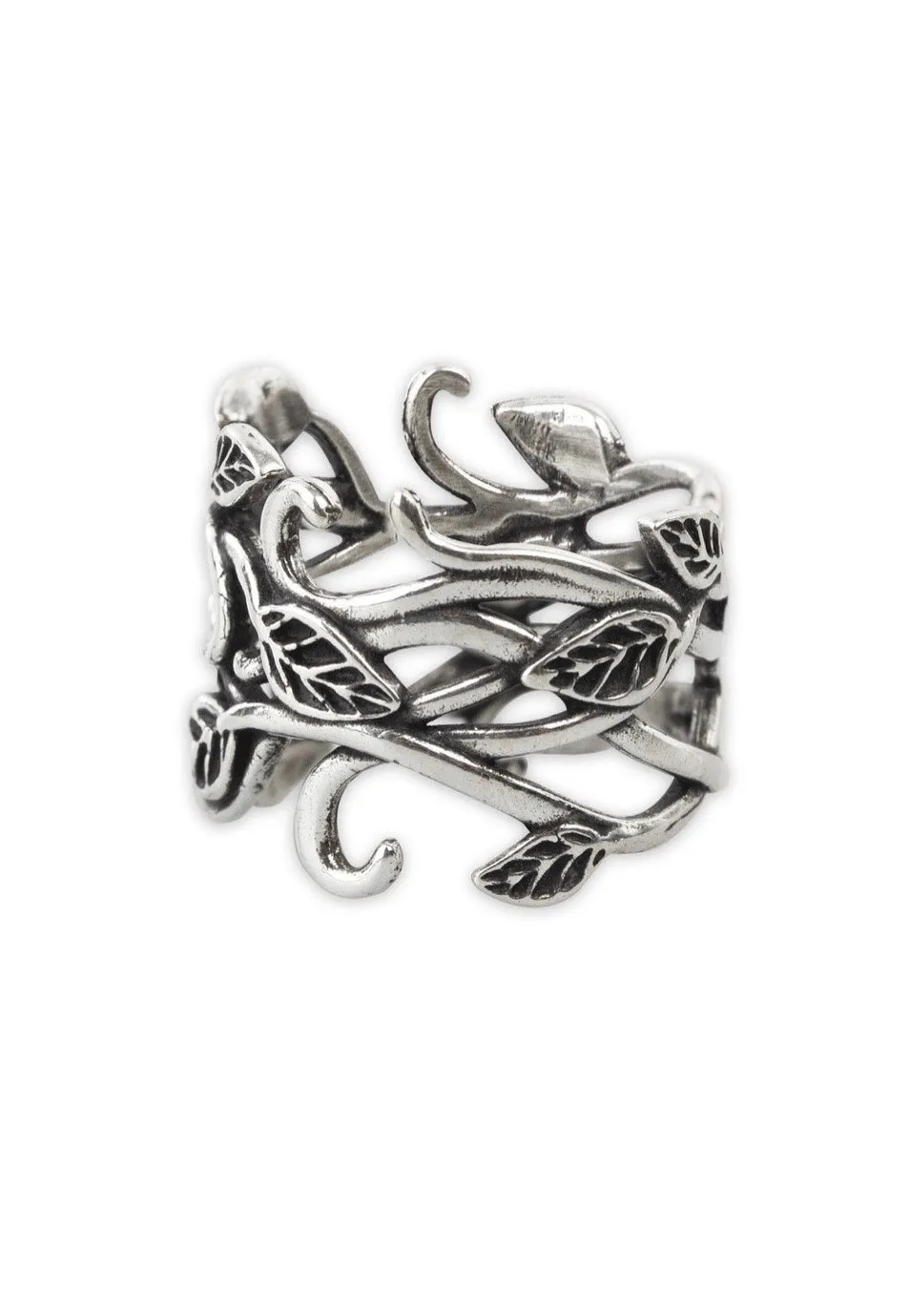 Impericon Leaves Silver Ring Silber Gothic 59mm