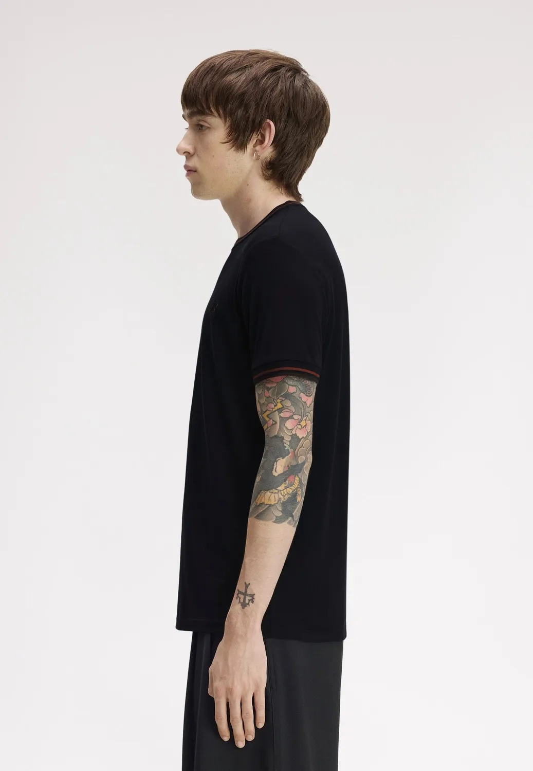 Impericon Twin Tipped Navy/Brandy/Rich Brown T-Shirt Navy