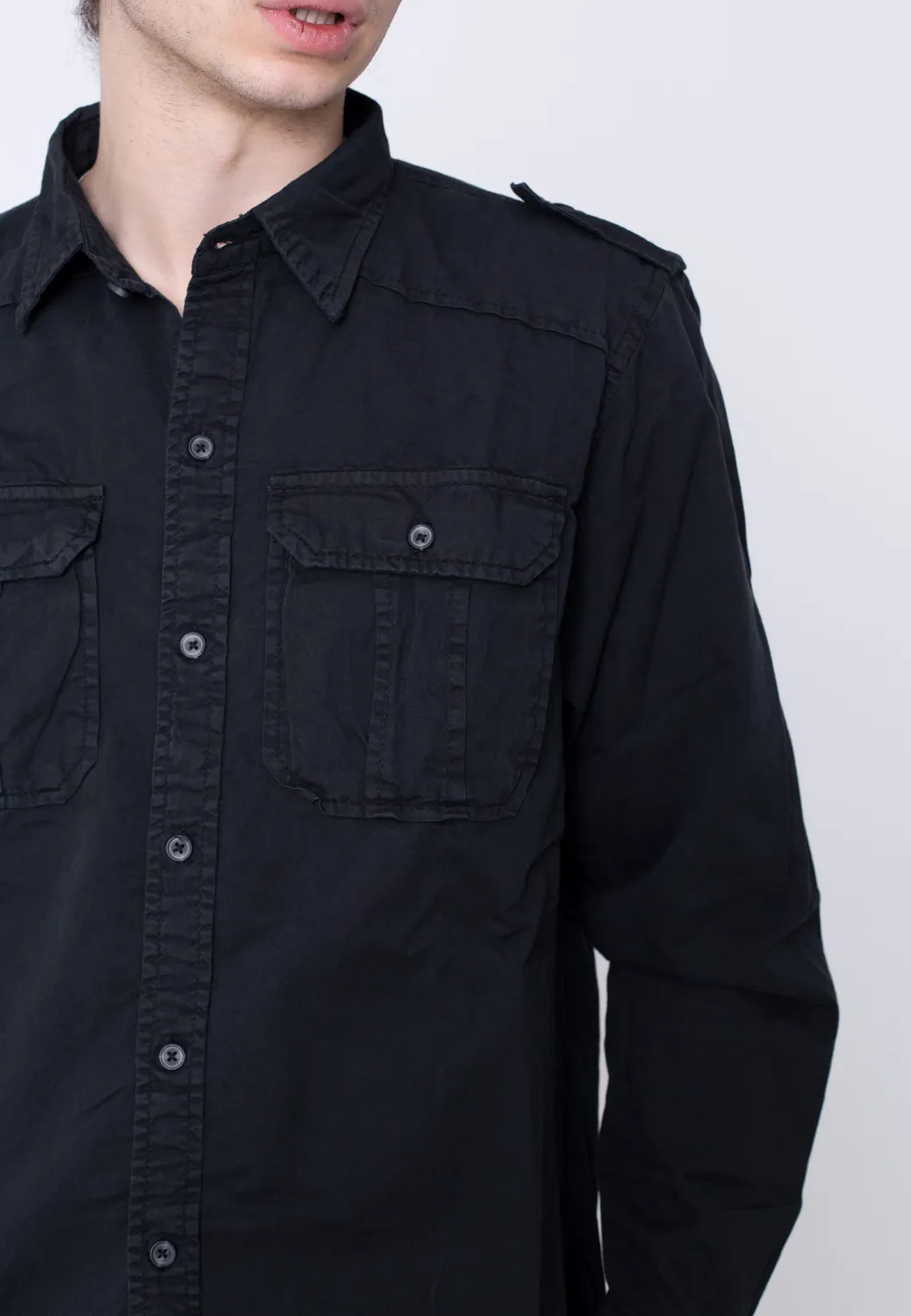 Impericon M65 Basic Long Arm Hemd Black S-XXL