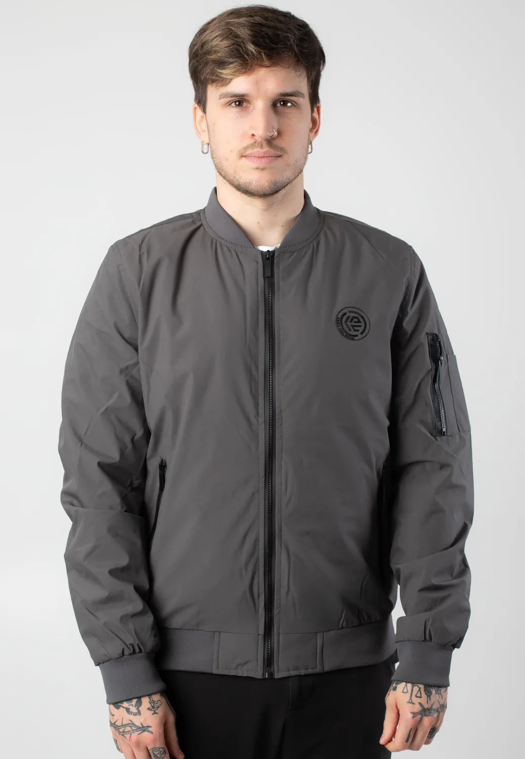 Impericon Berto Dark Grey Bomberjacke grau