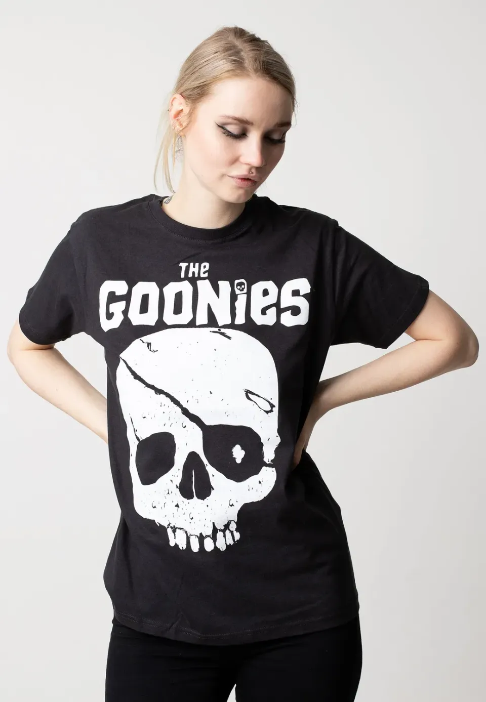 Impericon Skull & Logo T-Shirt schwarz kurzarm