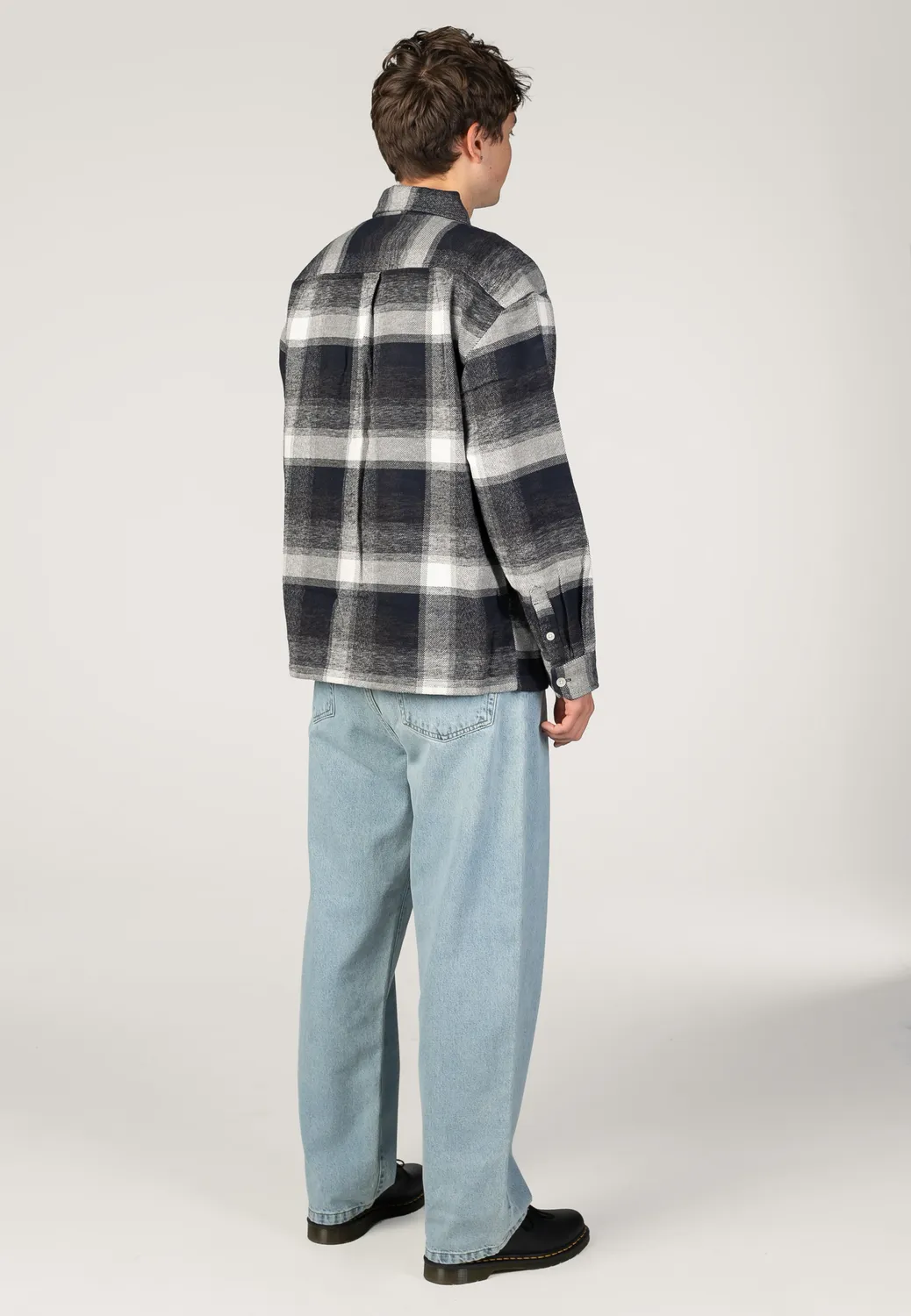 Impericon Esterson Check Hemd navy Baumwolle