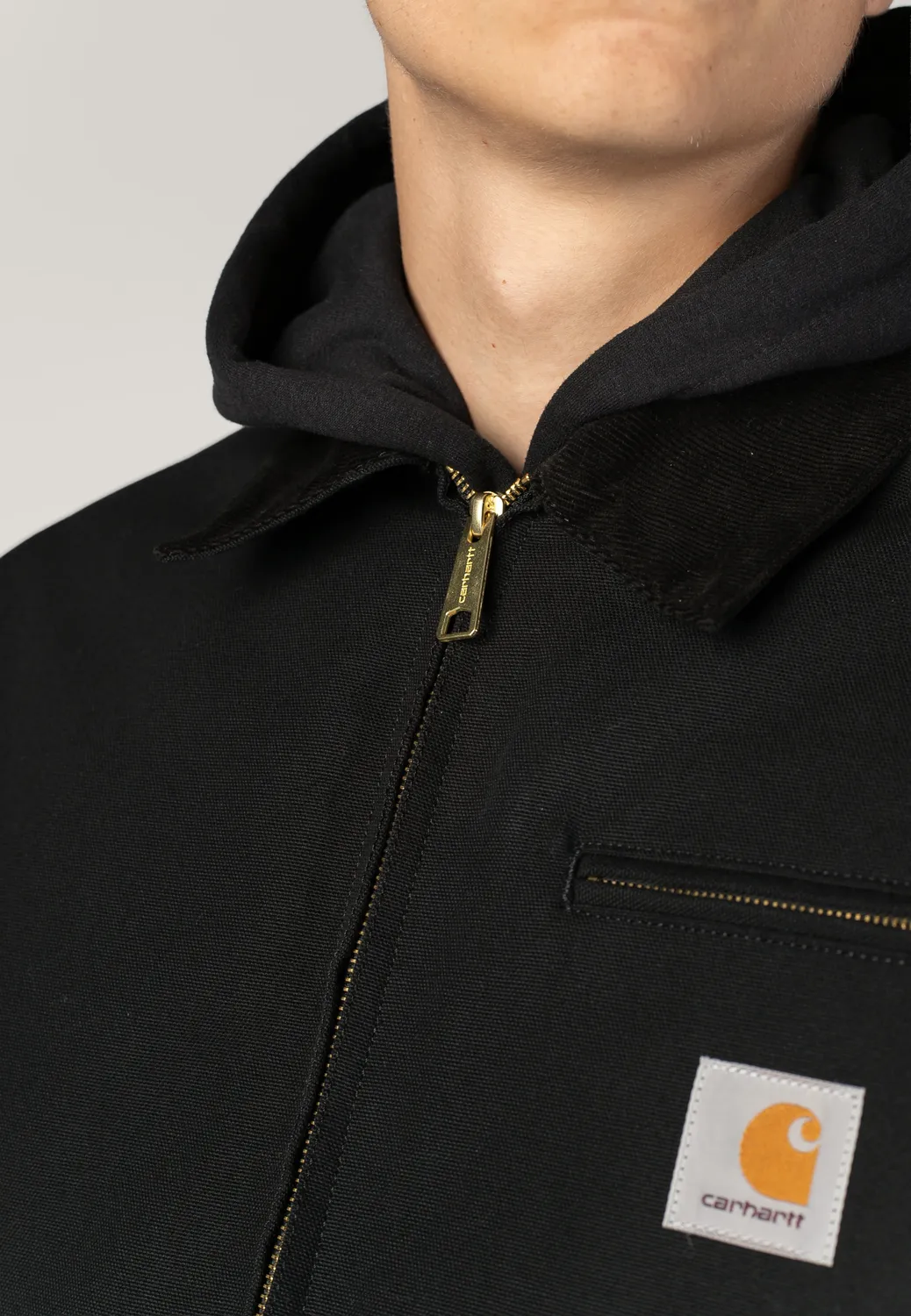 OG Detroit Rigid Black/Black Jacke Canvas schwarz