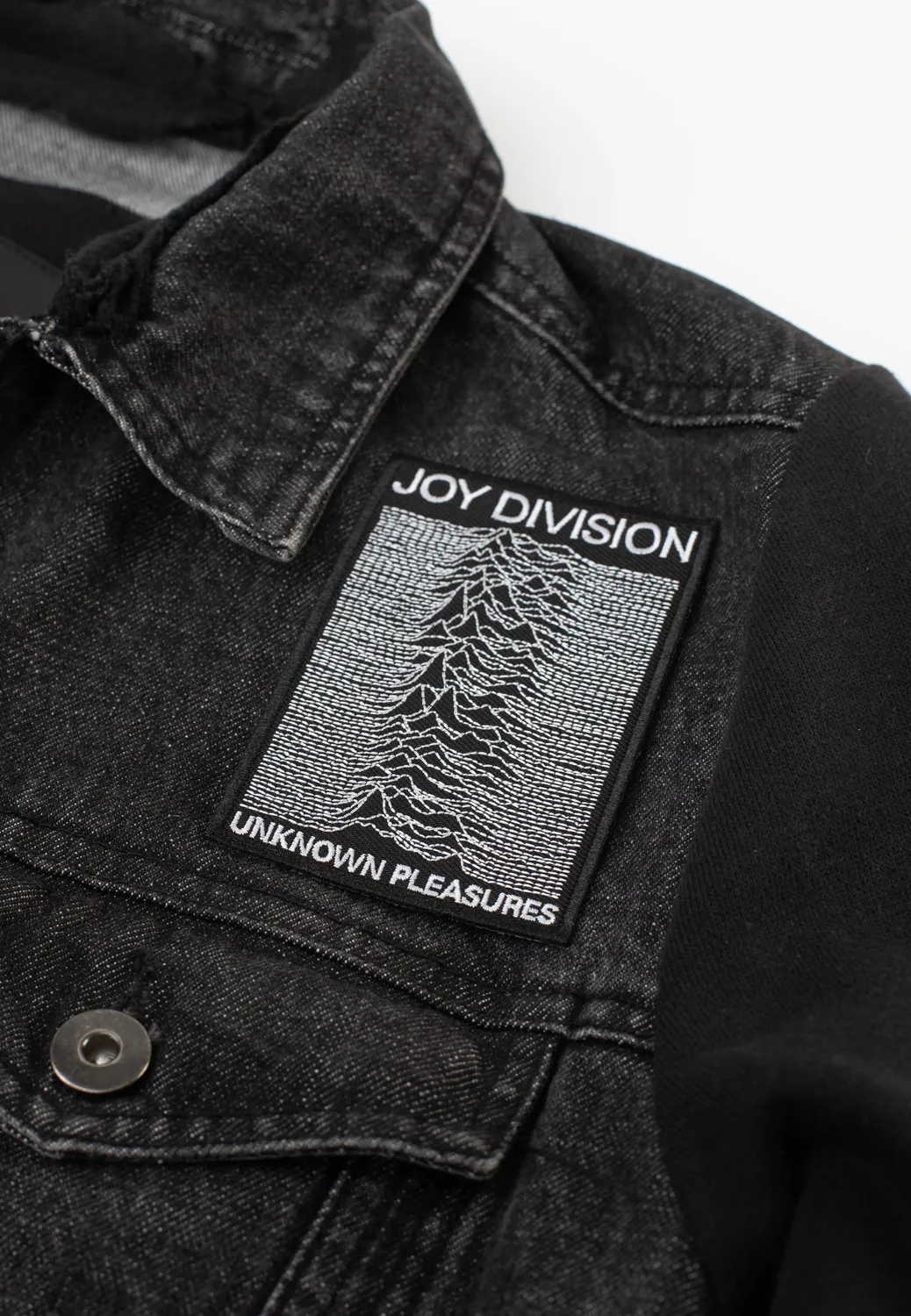 Impericon Unknown Pleasures Aufnäher Onesize schwarz
