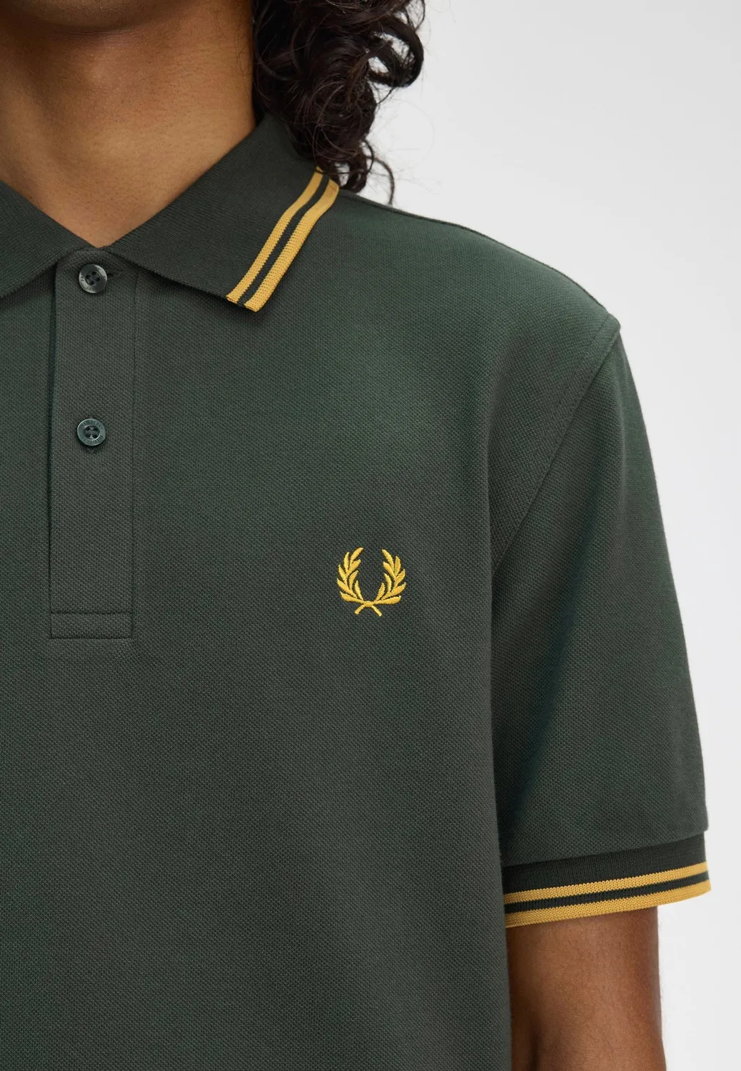 Twin Tipped Court Green Honeycomb Polo Herren S-3XL