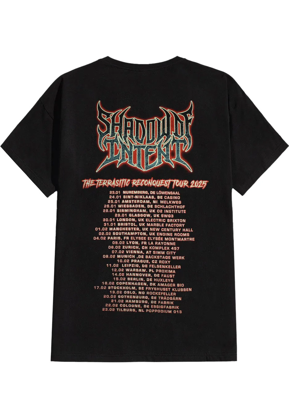 Impericon Tentacles Reaper Tour 2025 T-Shirt schwarz