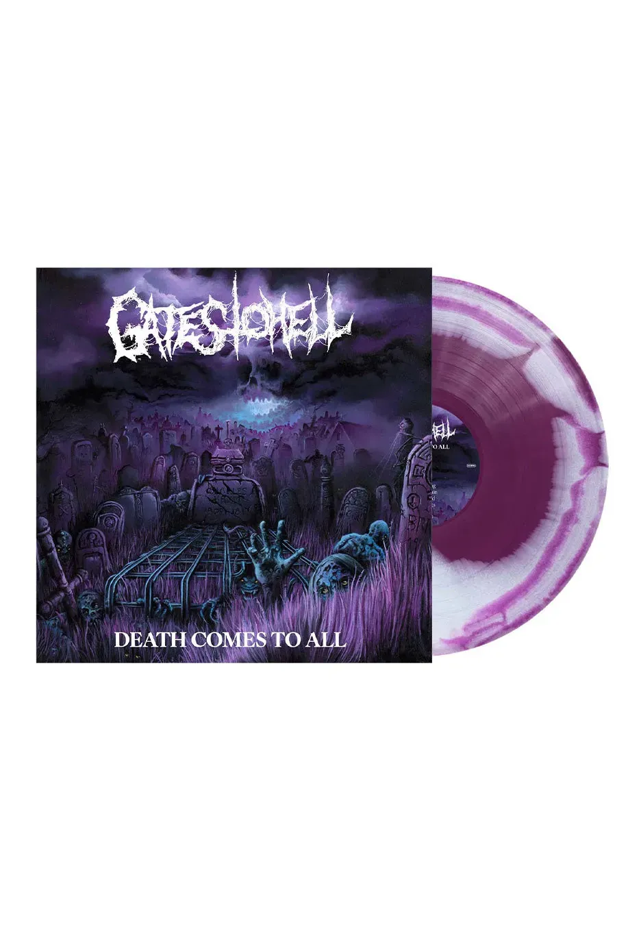 Impericon Death Comes To All Purple-White Swirl Vinyl