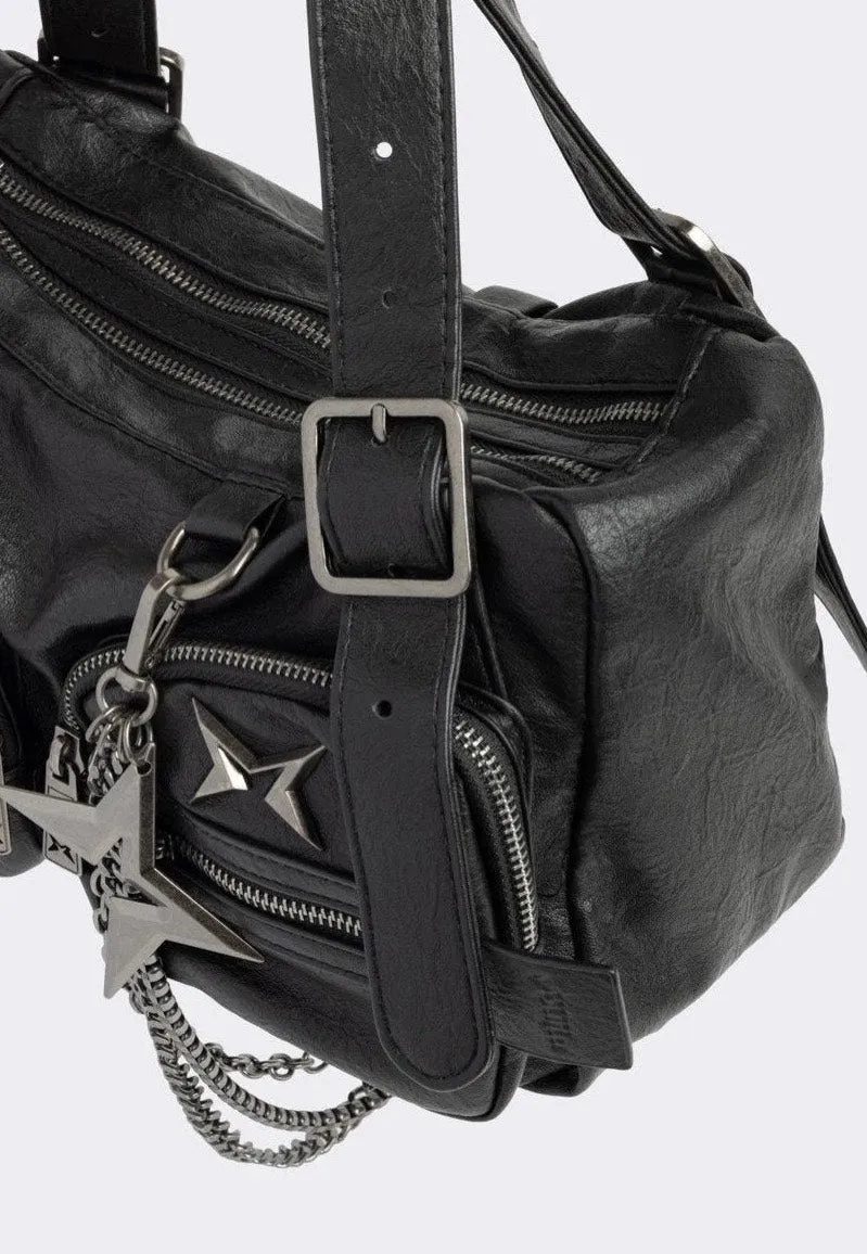 Impericon Soot Vegan Shoulder Black Tasche