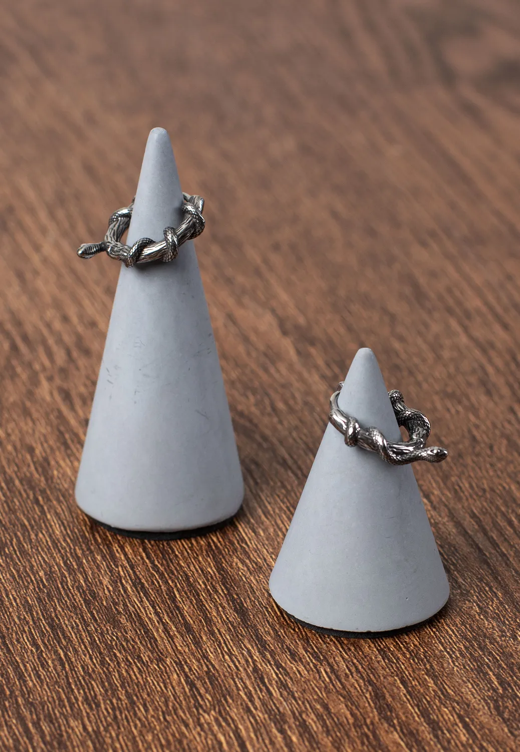Impericon Schlange Kreole Ohrringe Silber Metall