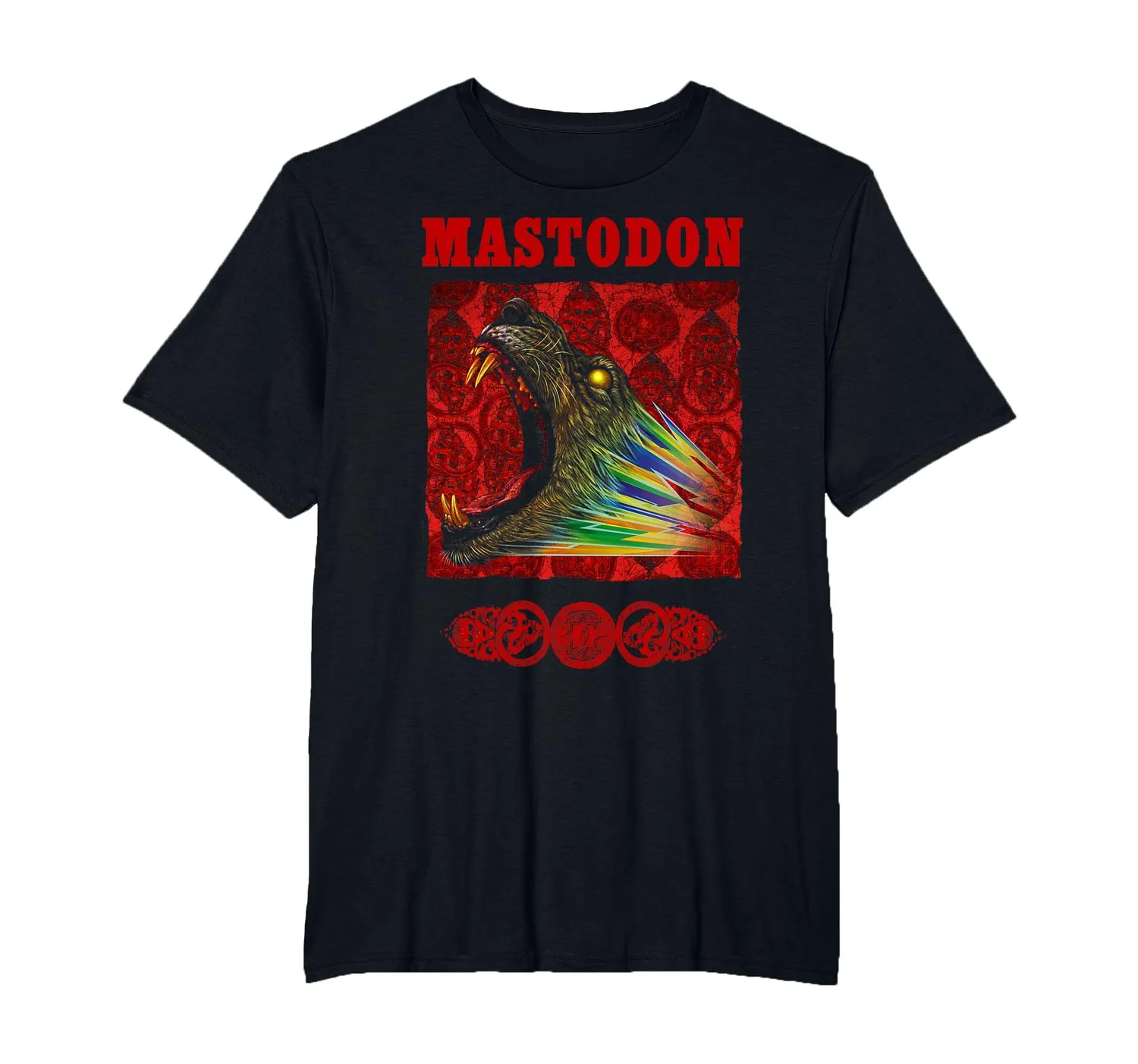 Mastodon Rainbow Lion T-Shirt Bunt