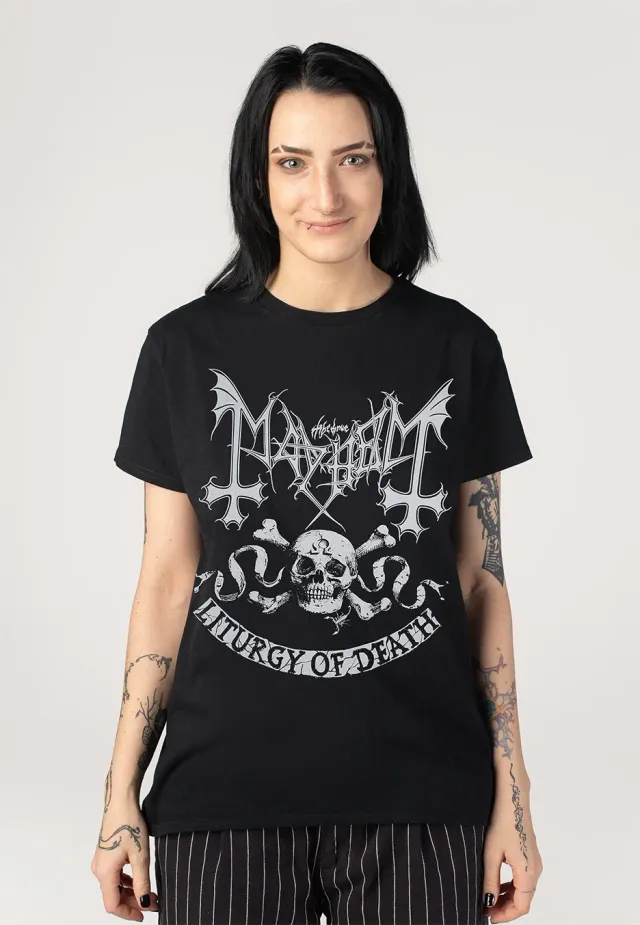 Impericon Skull Omega T-Shirt schwarz Black Metal