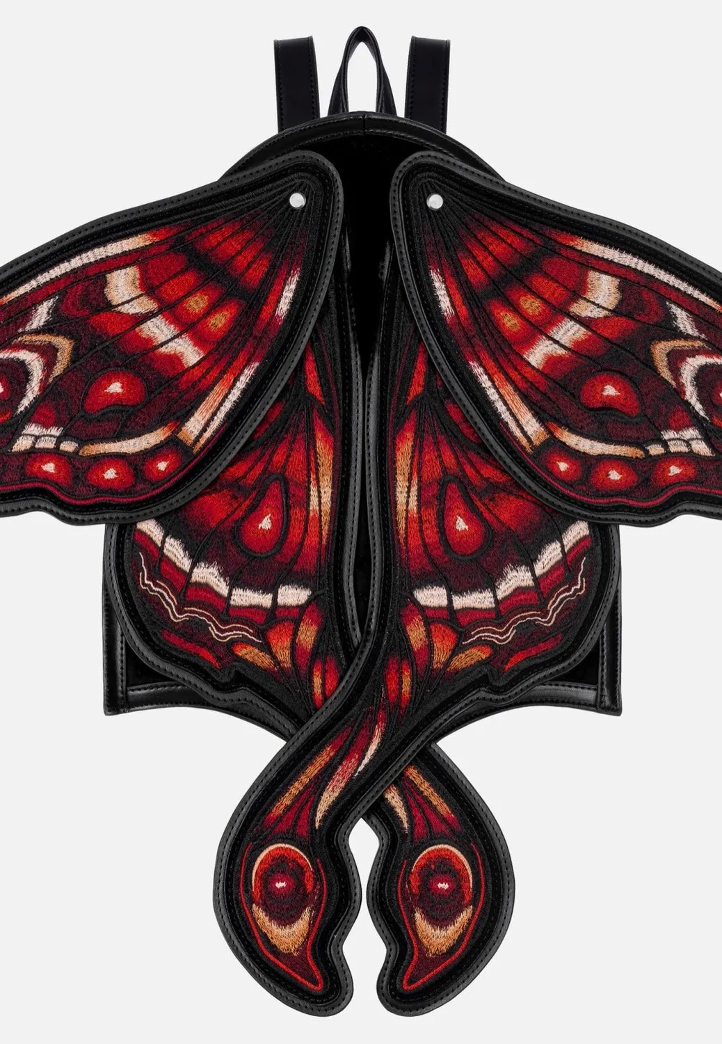 Impericon Crimson Moth Black Rucksack Samt Gothic Onesize