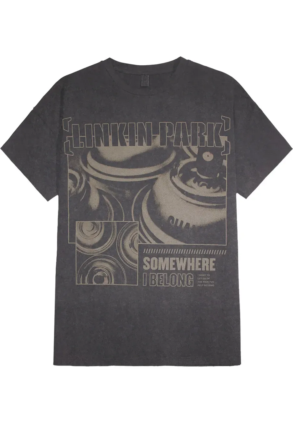 Impericon Somewhere I Belong T-Shirt Vintage Grau