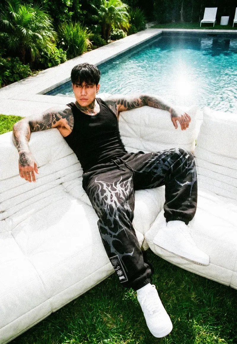 Impericon Reign of Blood Acid Washed Jogginghose schwarz