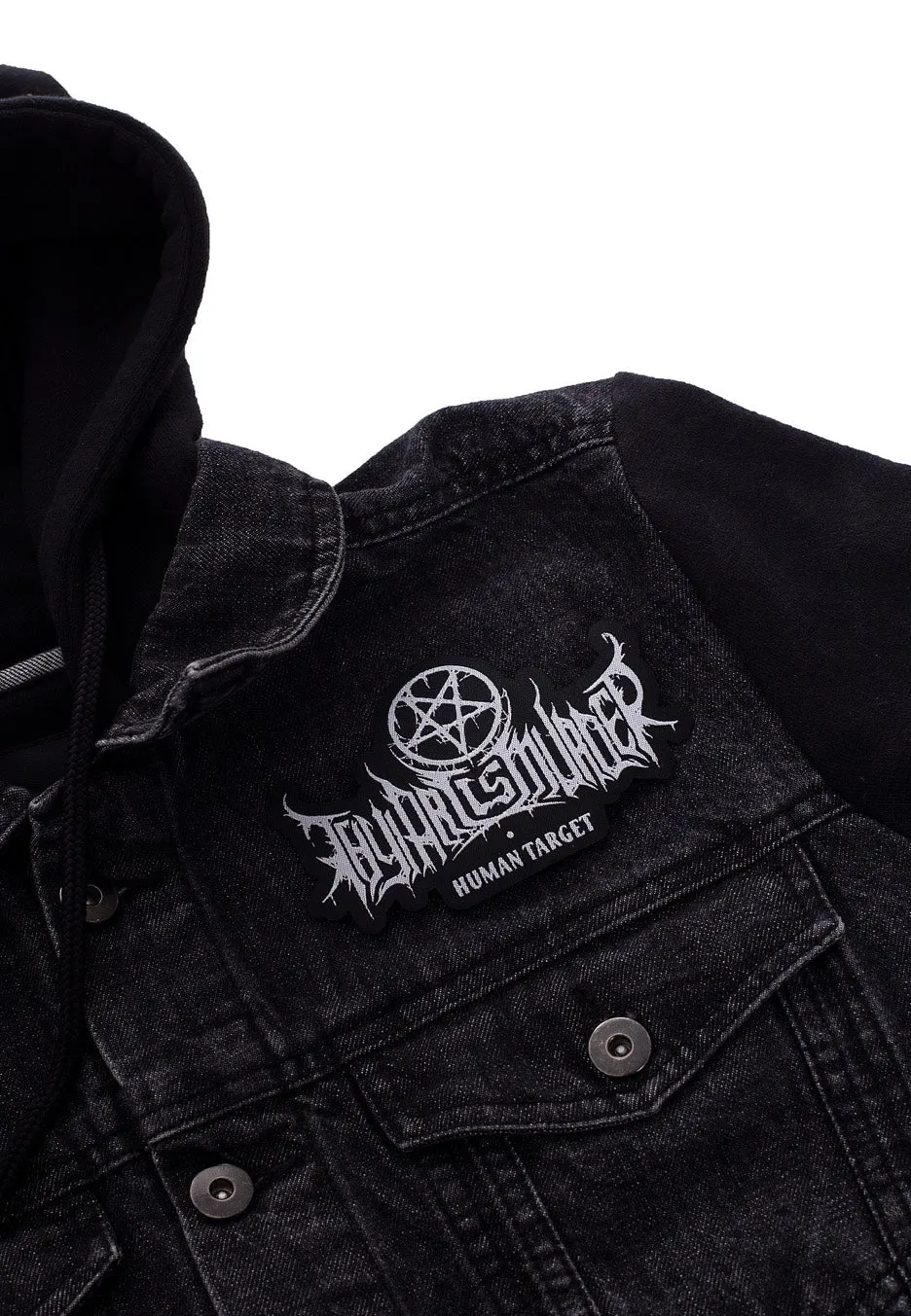 Impericon Human Target Die Cut Aufnäher schwarz