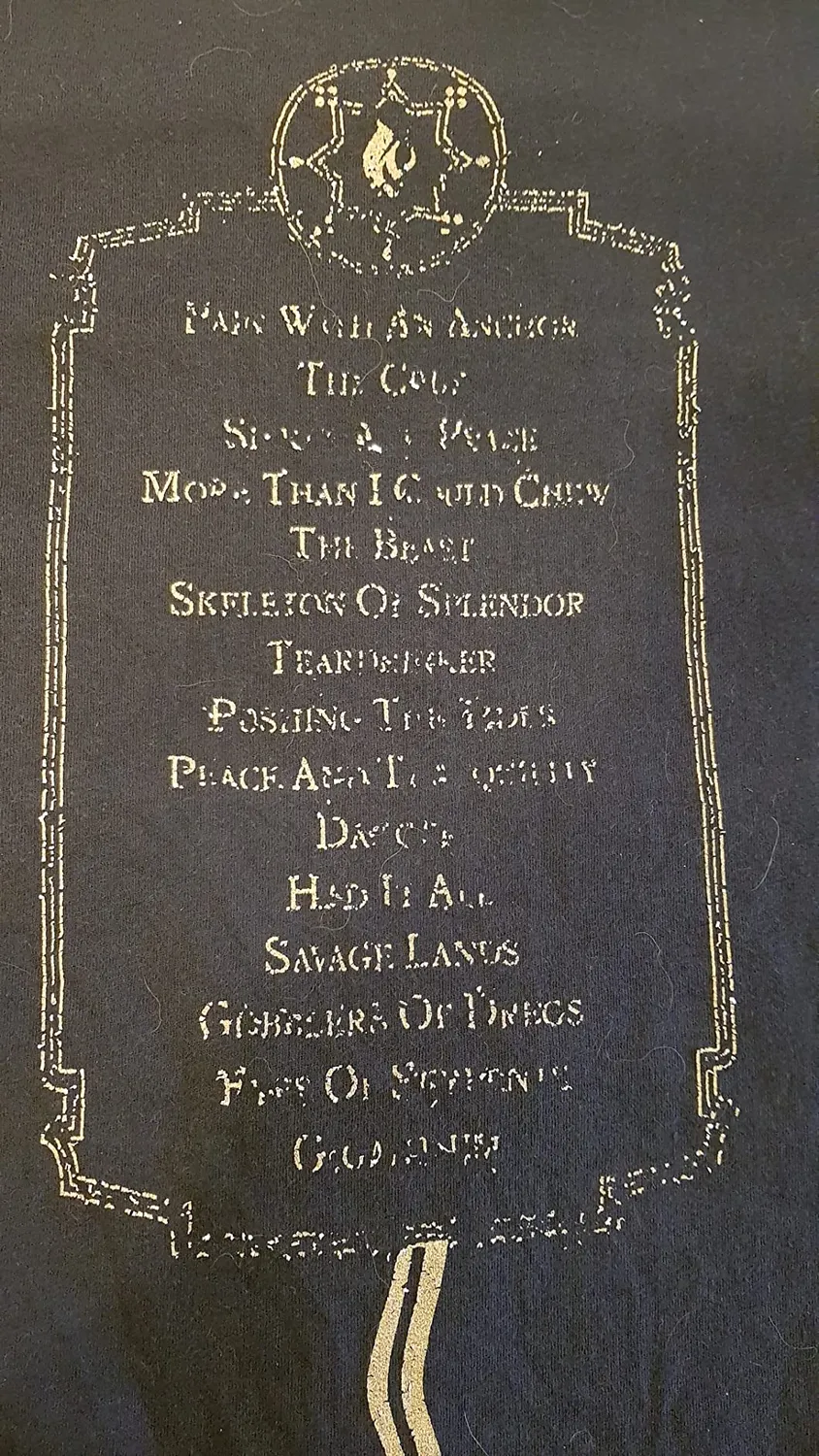 Mastodon Hushed and Grim Cover Tracklist T-Shirt schwarz