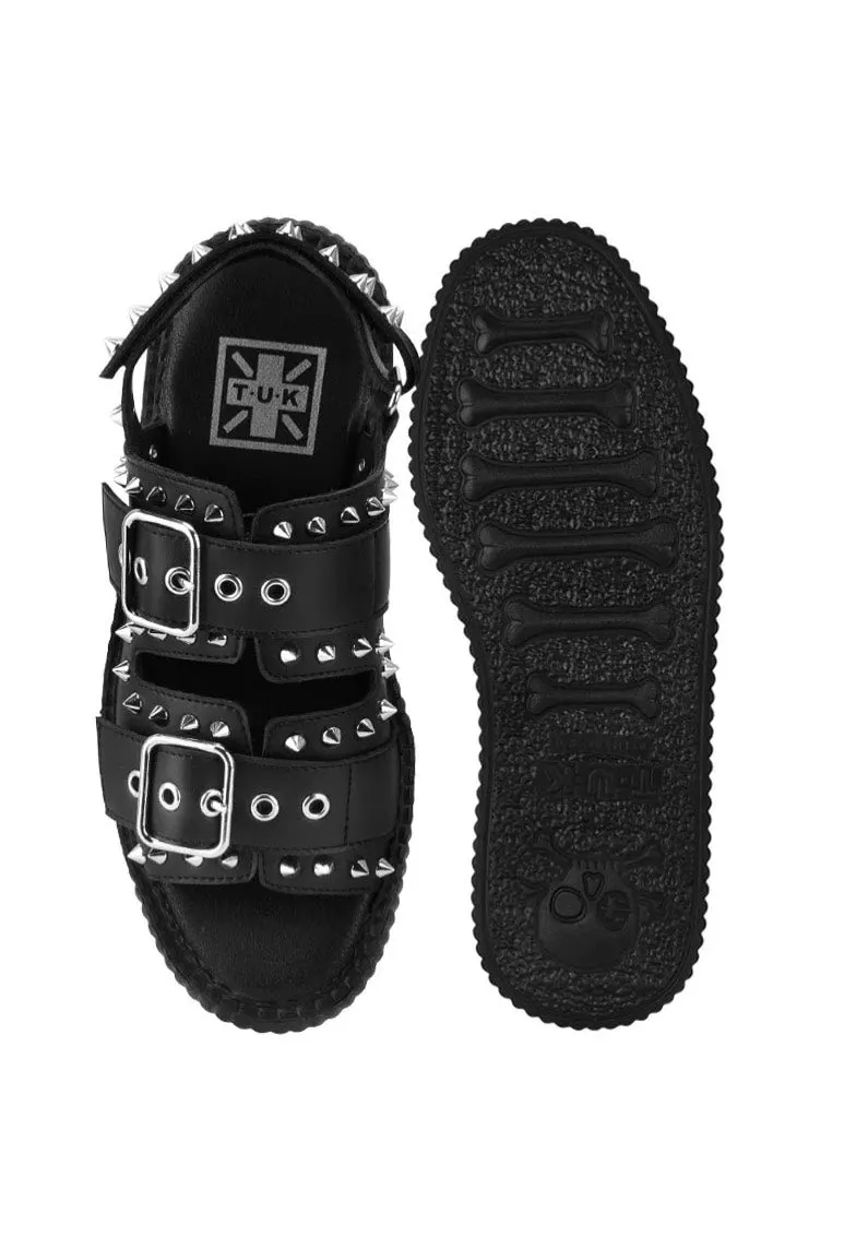 Impericon Viva High Stud Sandalen Schwarz Nieten Gothic