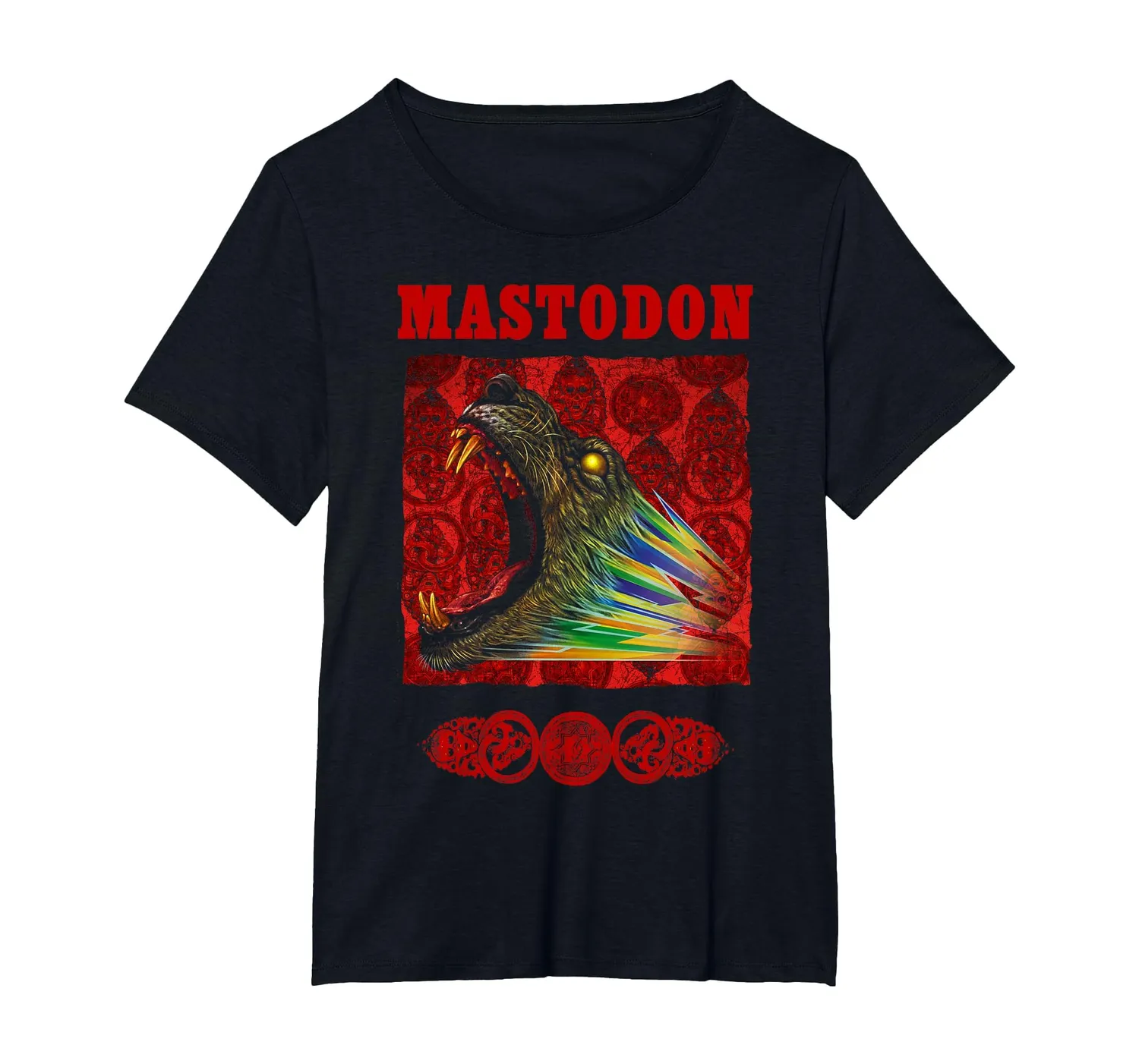 Mastodon Rainbow Lion T-Shirt Bunt