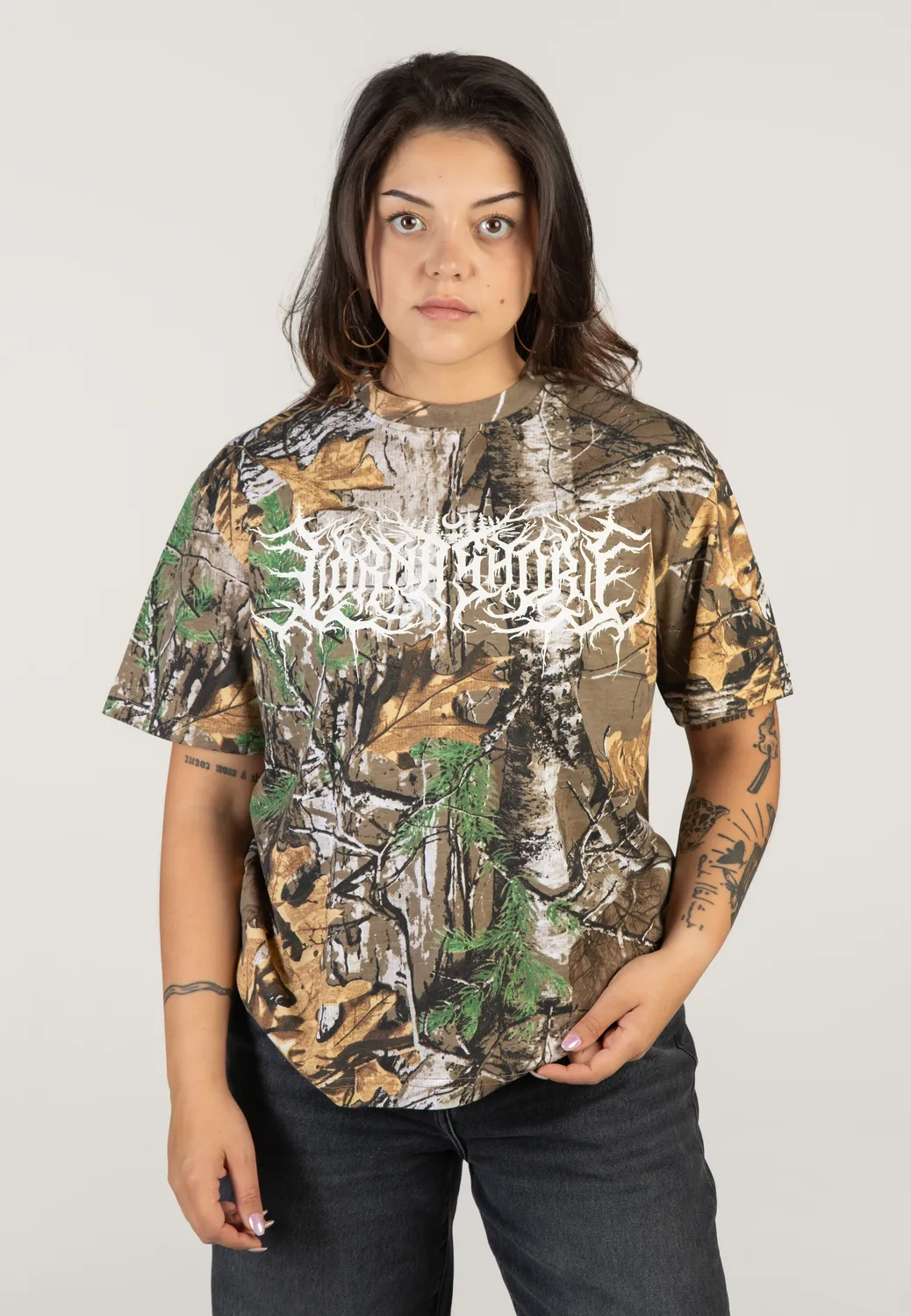 Impericon Logo Real Camo T-Shirt grün