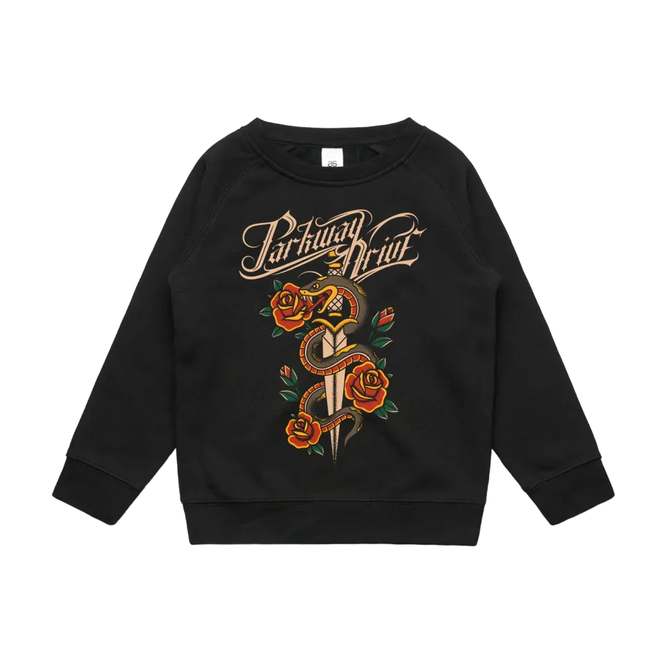 Parkway Drive Snake & Dagger Kids Sweatshirt Schwarz