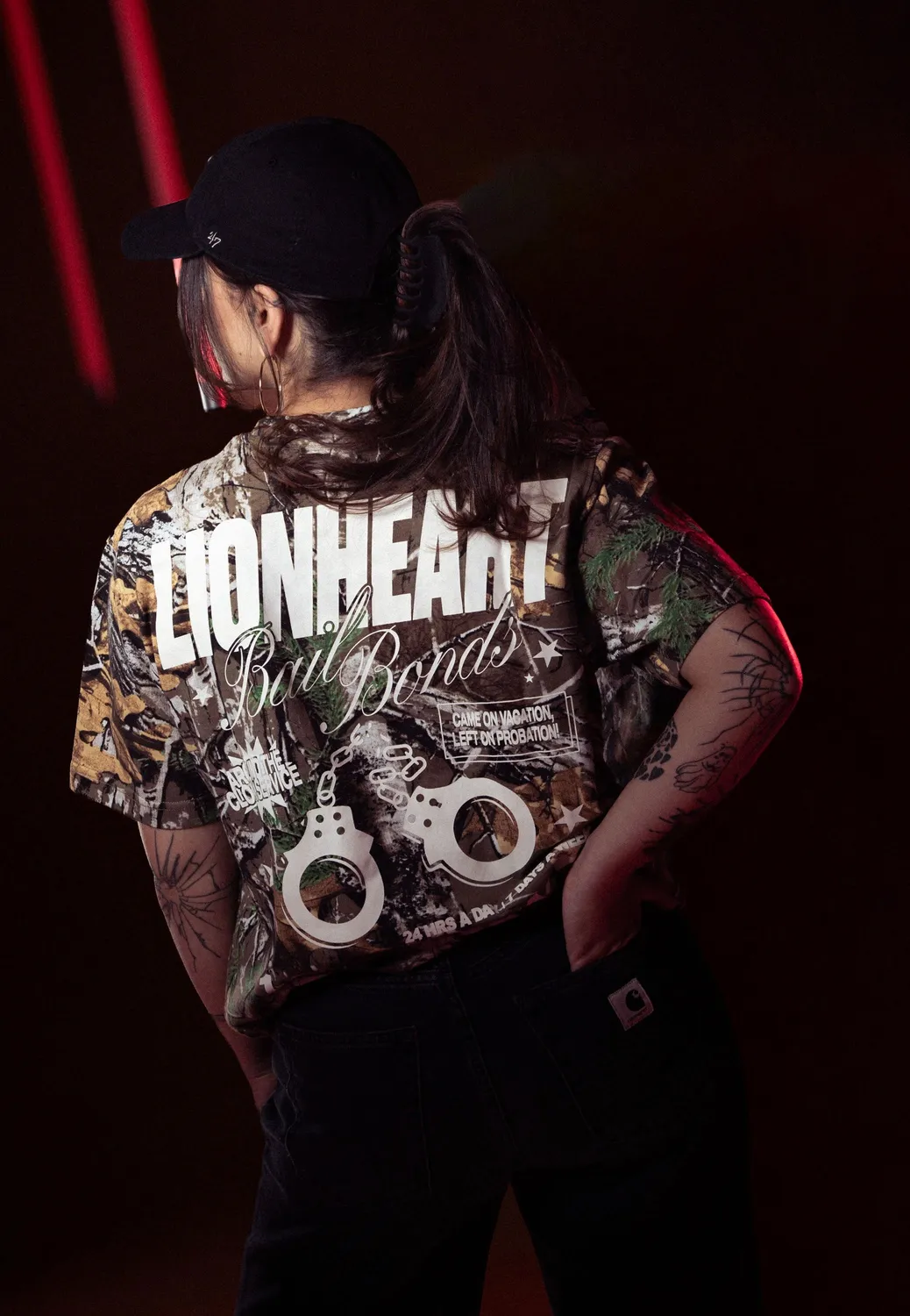 Impericon Bail Bonds Real Camo T-Shirt grün
