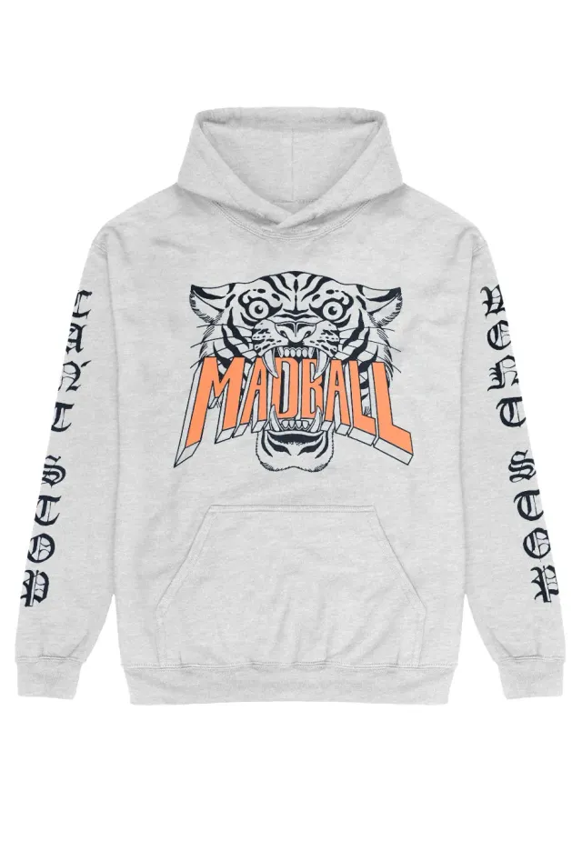 Impericon Tiger Sportsgrey Hoodie grau Hardcore