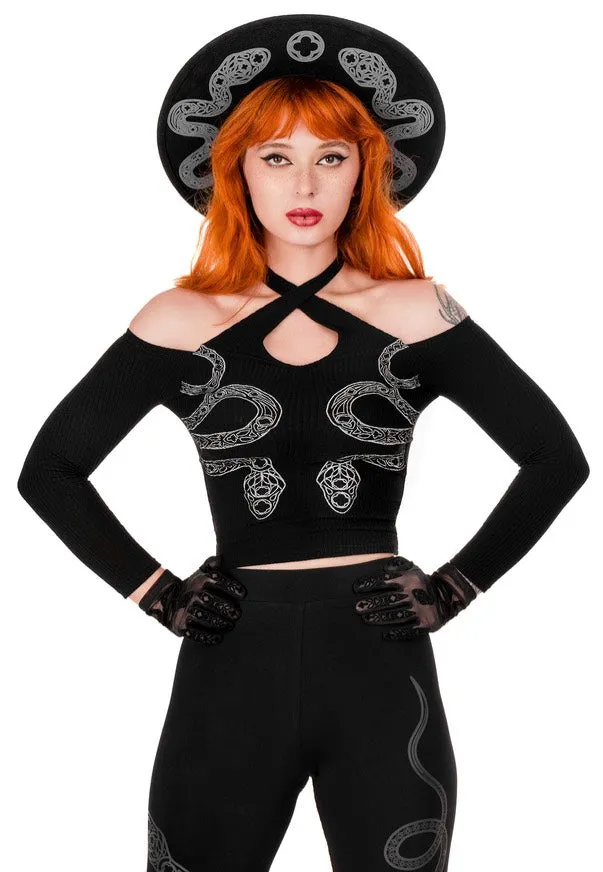 Impericon Cathedral Snake Black Longsleeve schwarz Damen