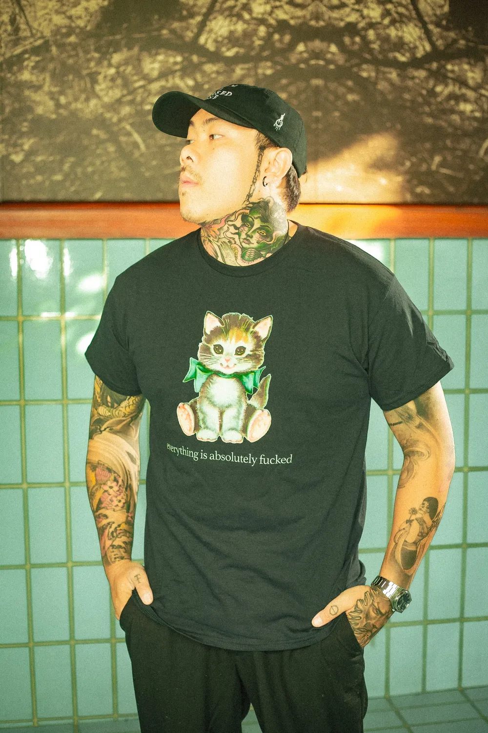 Paleface Swiss Cursed Cat T-Shirt Baumwolle