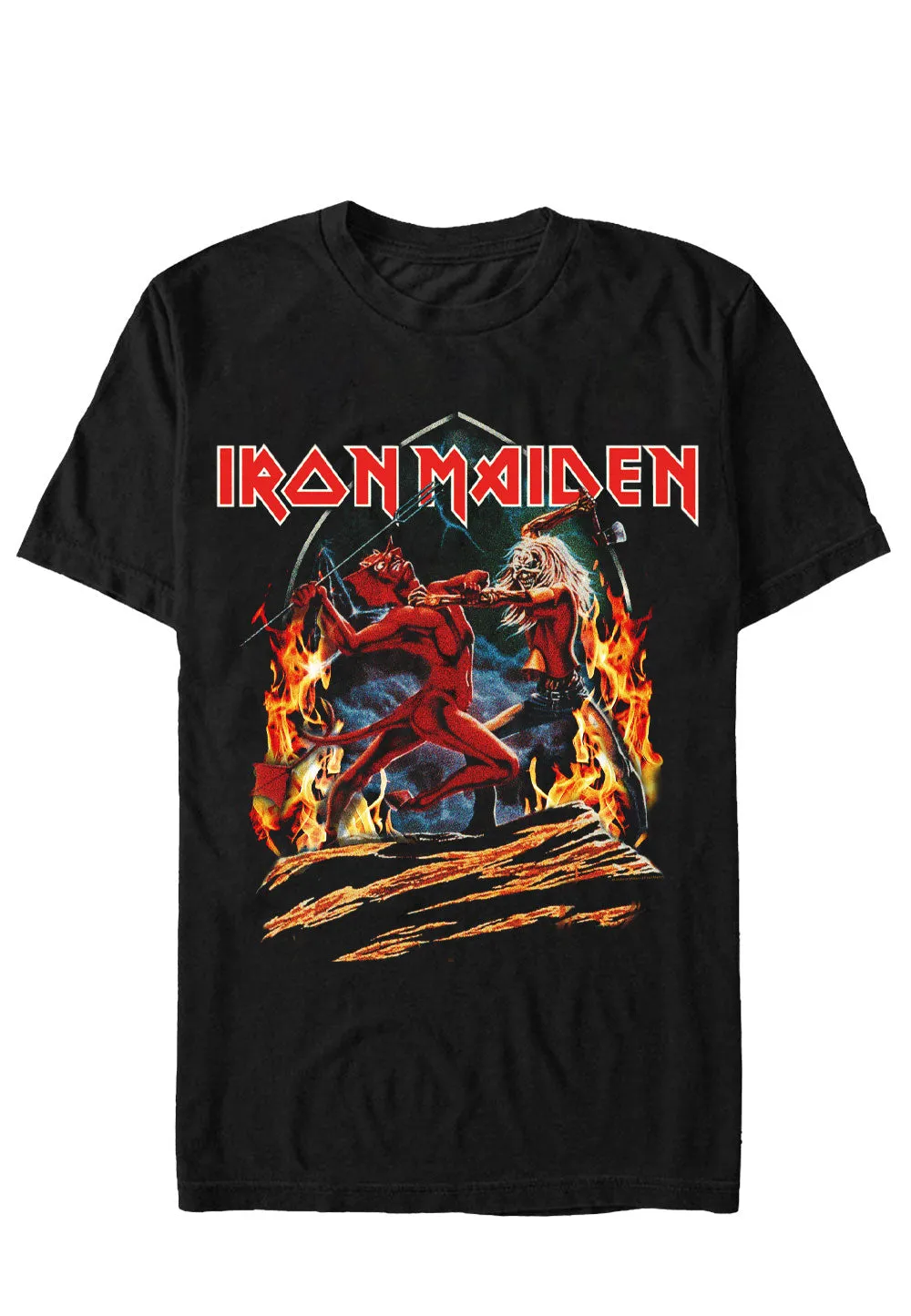 Iron Maiden Run To The Hills T-Shirt schwarz Thrash Metal