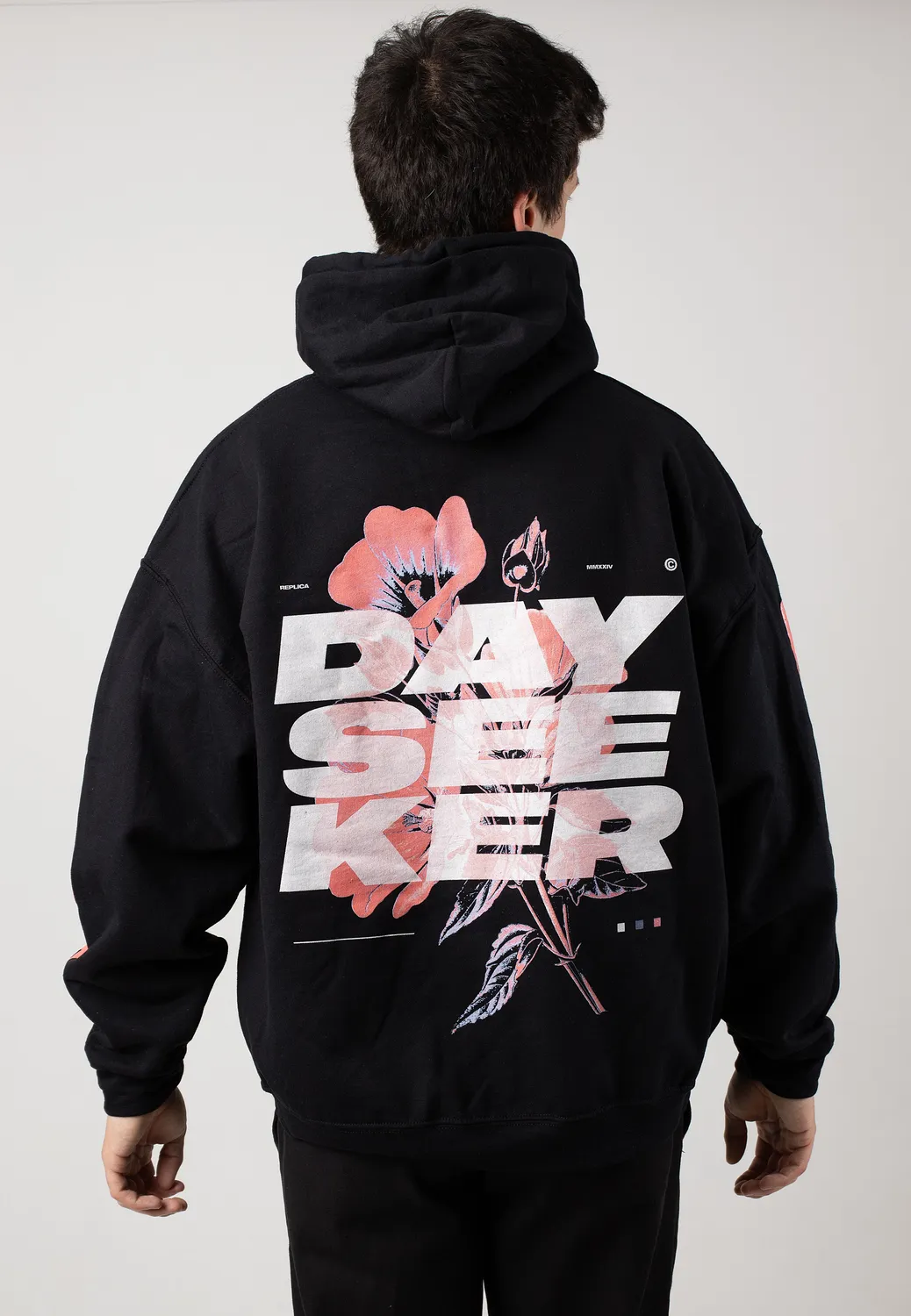 Impericon Replica Floral Hoodie schwarz Unisex