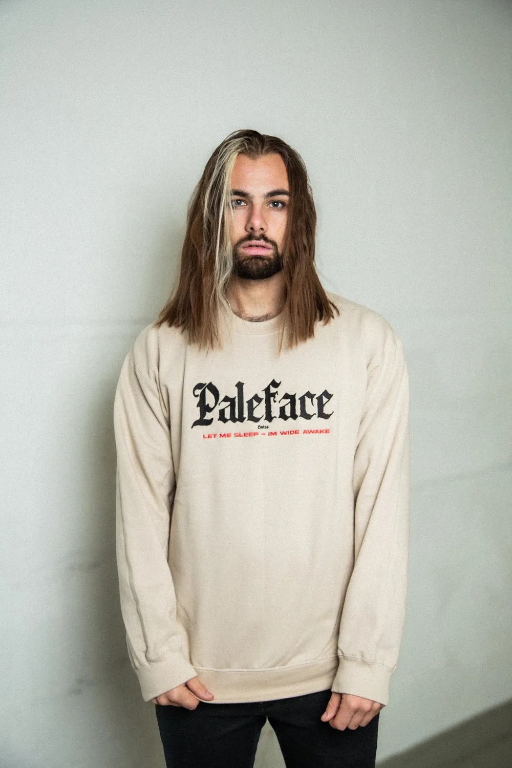 Paleface Swiss Let Me Sleep Sweater Stickerei Schwarz